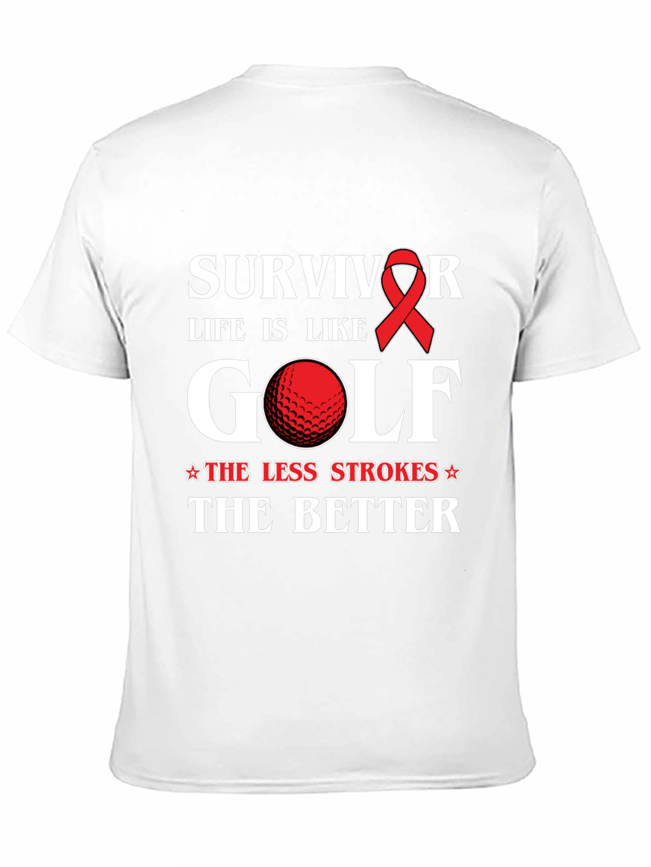Black Survivor Golf T-Shirt - Life is Like Golf view 11