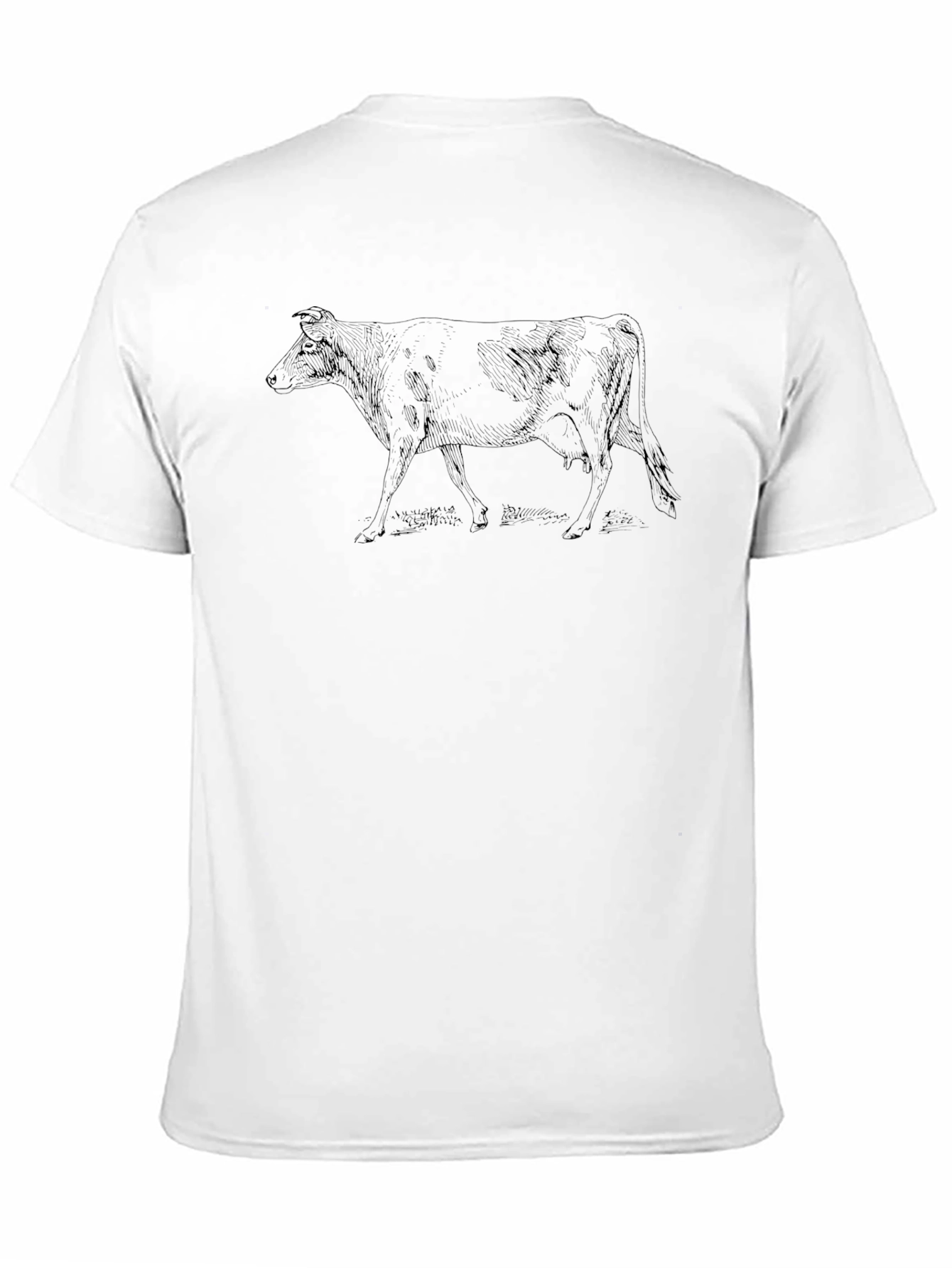 Black Cow Graphic Black T-Shirt view 11