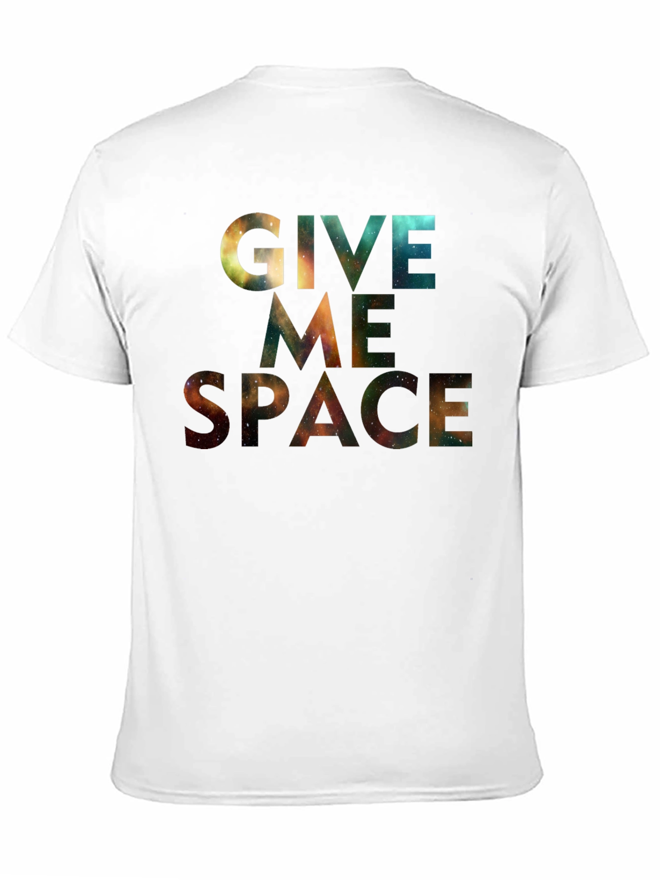 Black Give Me Space T-Shirt - Galaxy Print Tee view 11