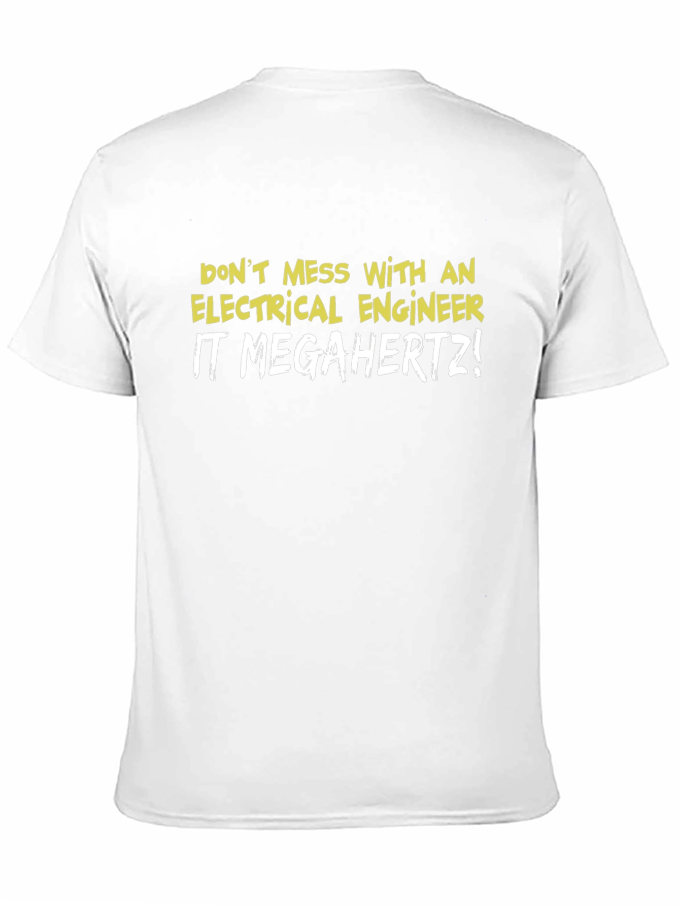 Black Electrical Engineer Humor T-Shirt view 11