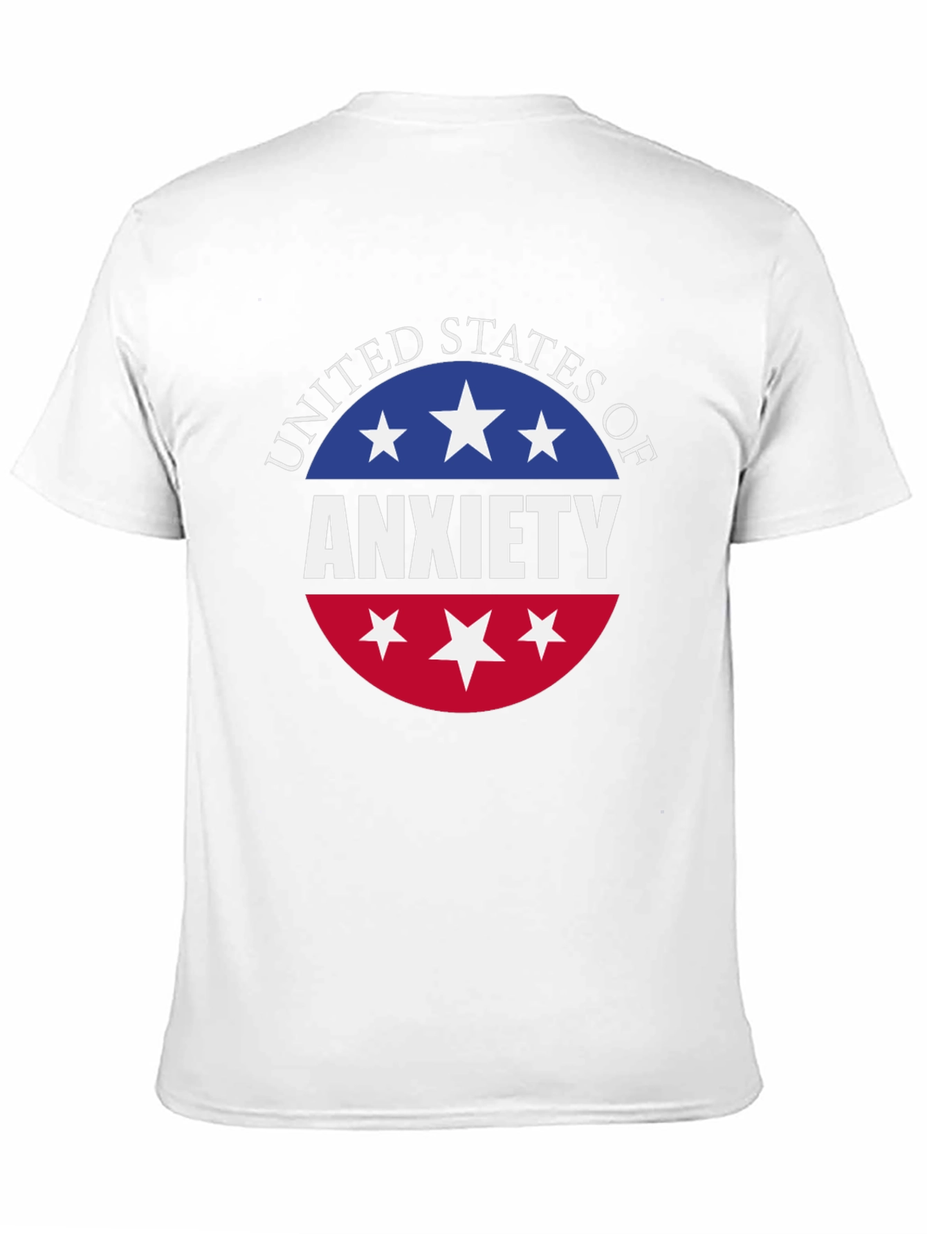 Black United States of Anxiety T-Shirt - Black view 11