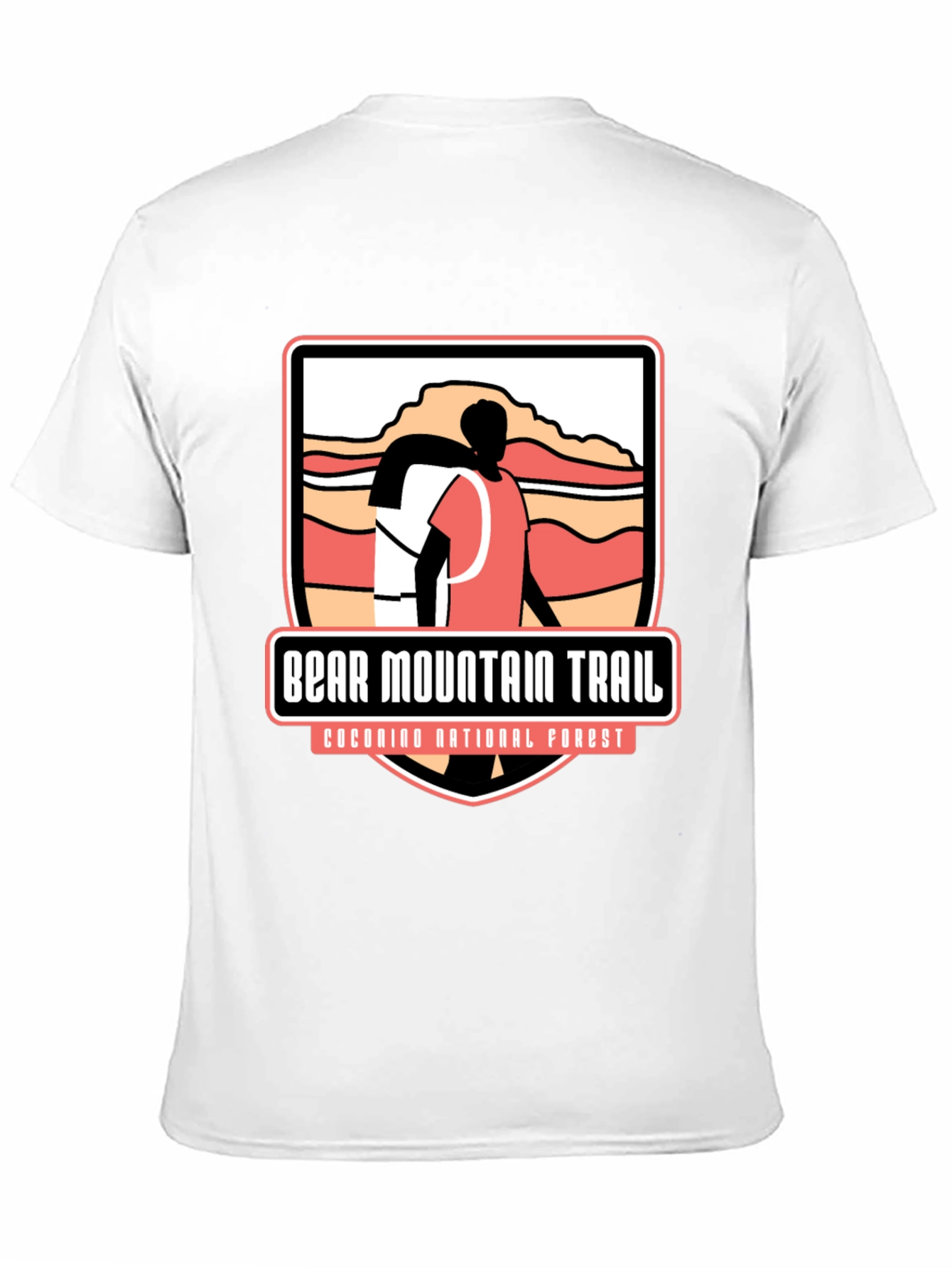 Black Bear Mountain Trail Black Graphic Tee view 11