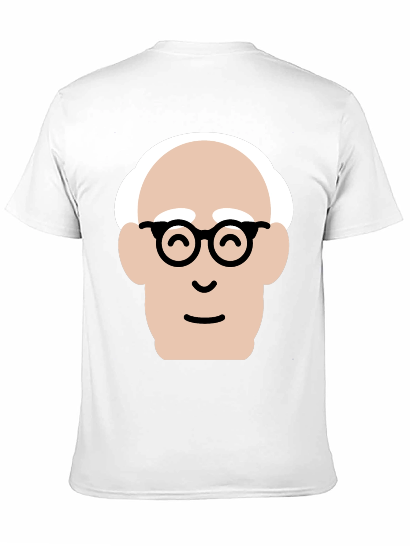 Black Funny Cartoon Face Black T-Shirt view 11