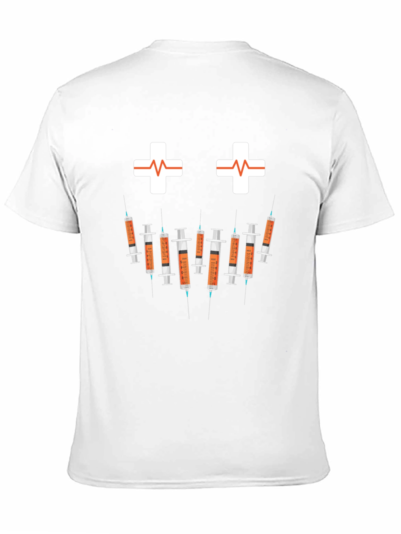 Black Humorous Nurse/Doctor Syringe Graphic T-Shirt view 11