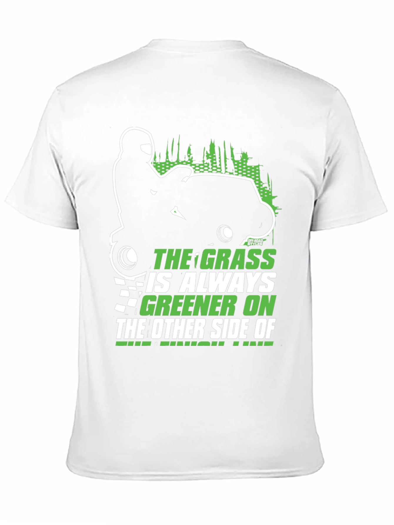 Black The Grass is Always Greener T-Shirt view 11