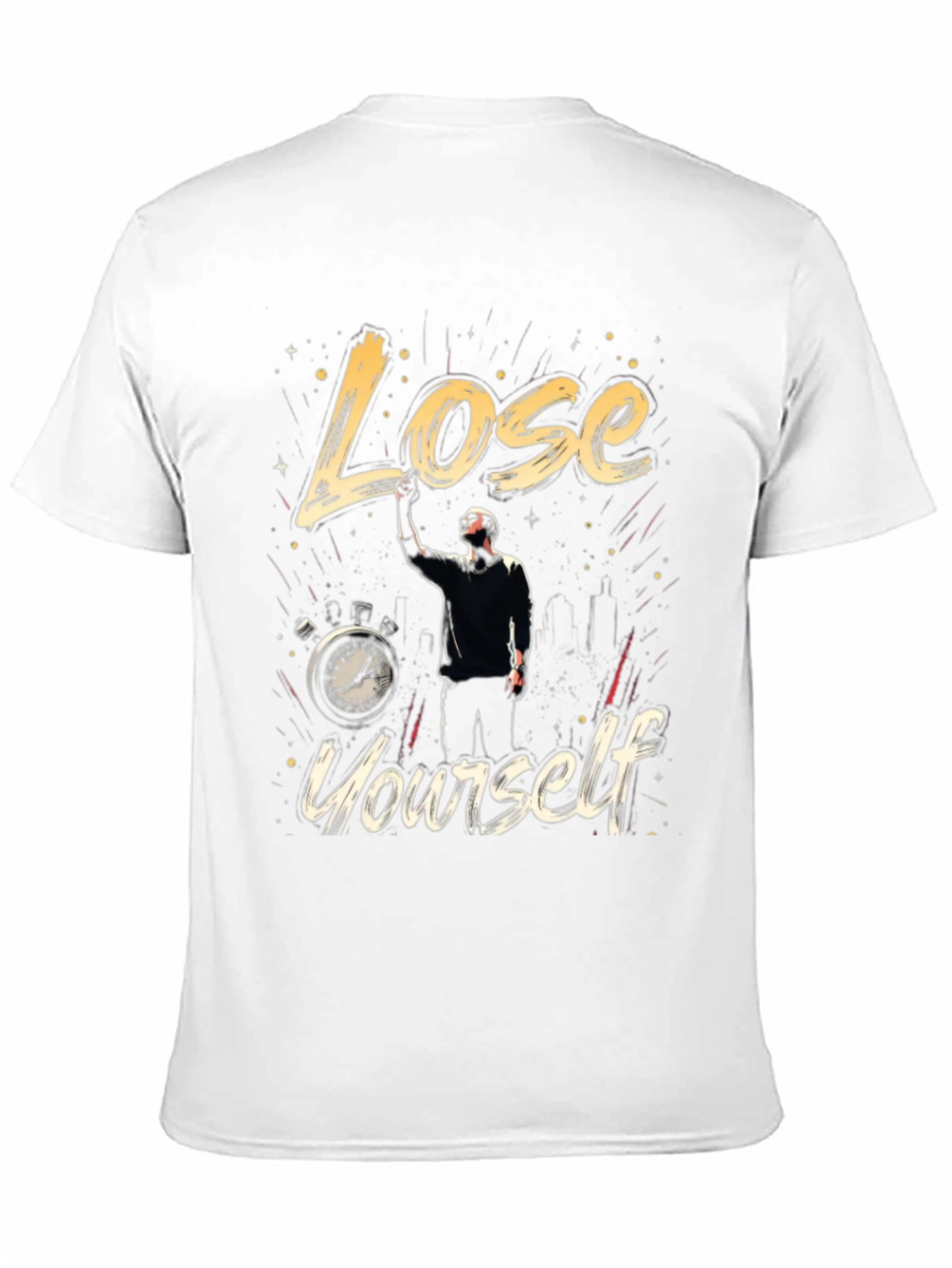 Black Lose Yourself Graphic T-Shirt view 11