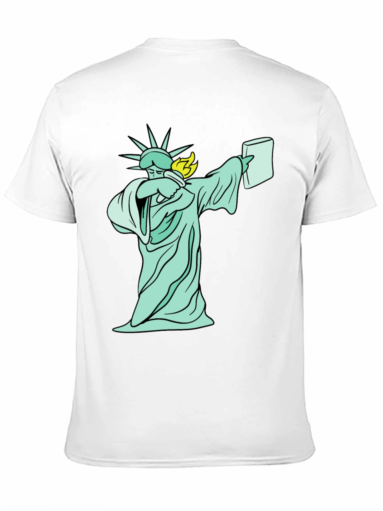 Black Dabbing Statue of Liberty T-Shirt - Funny Design view 11