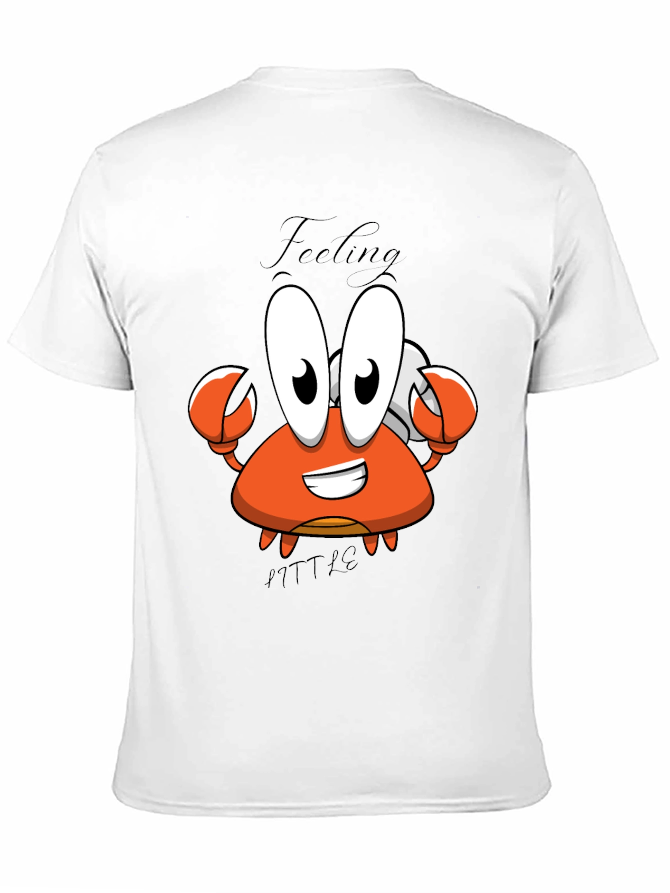 Black Feeling A Little Crabby T-Shirt - Cartoon Crab Tee view 11