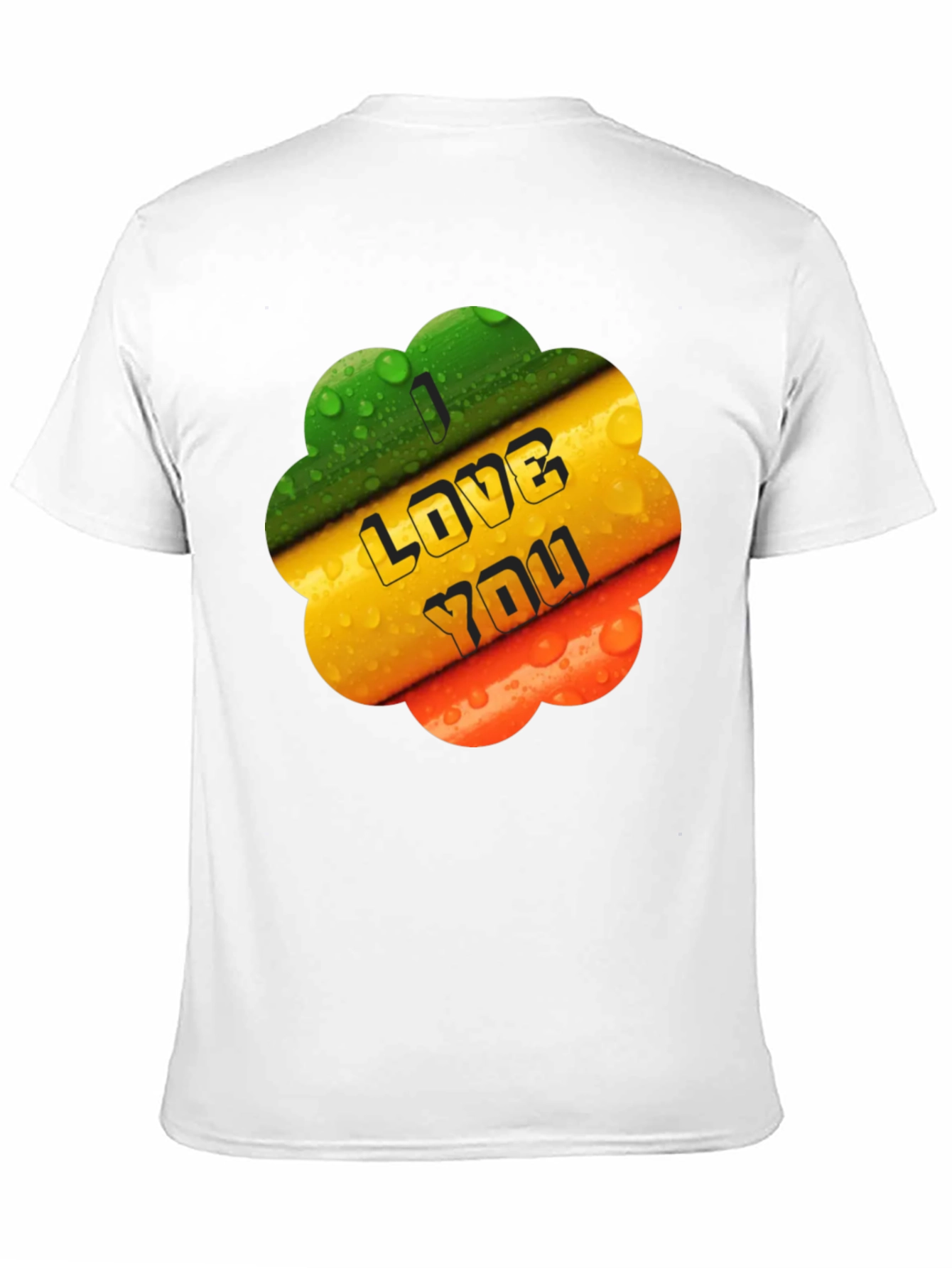 Black I Love You Graphic Tee - Bold Black T-Shirt view 11