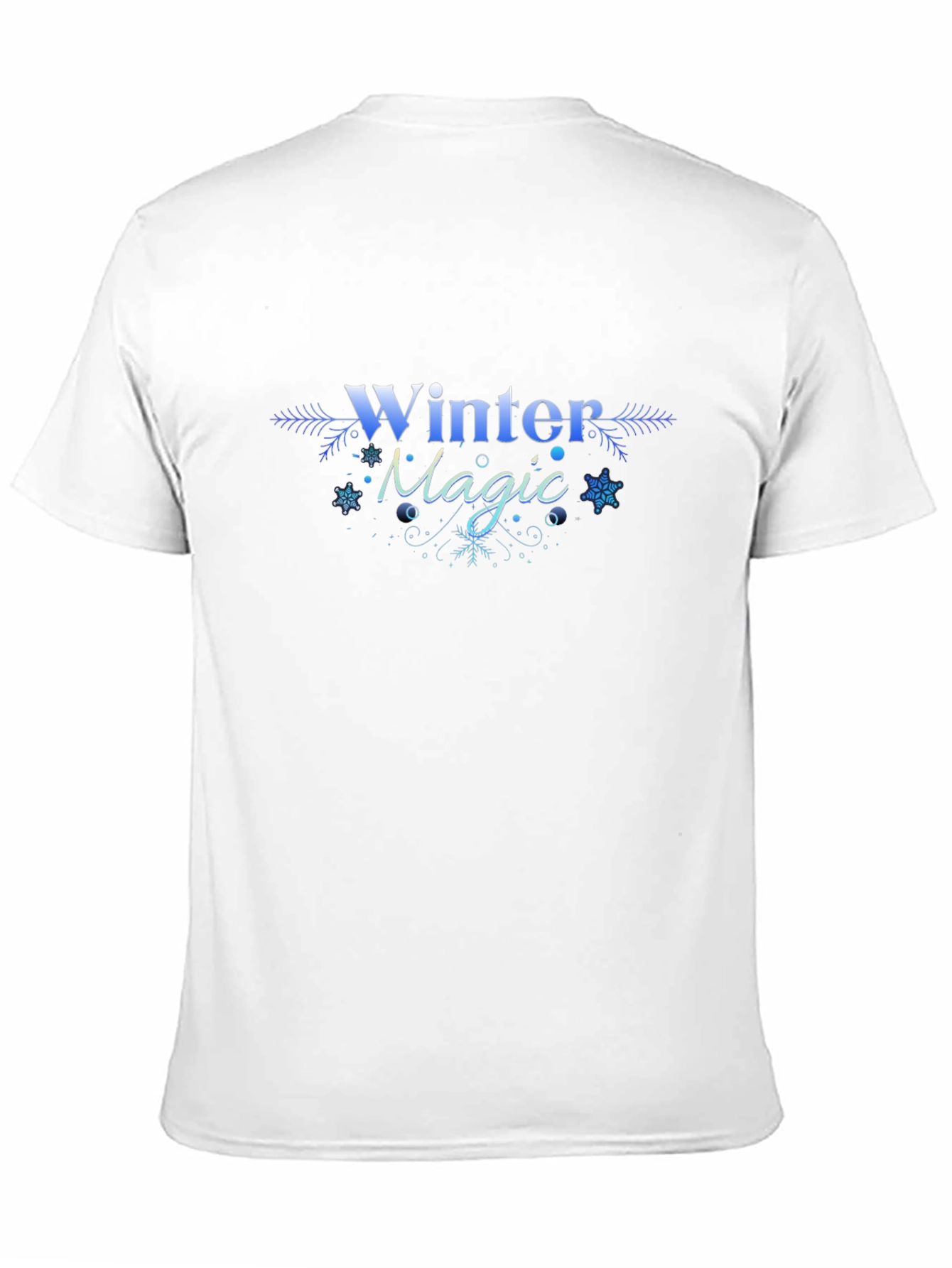 Black Winter Magic Black T-Shirt view 11