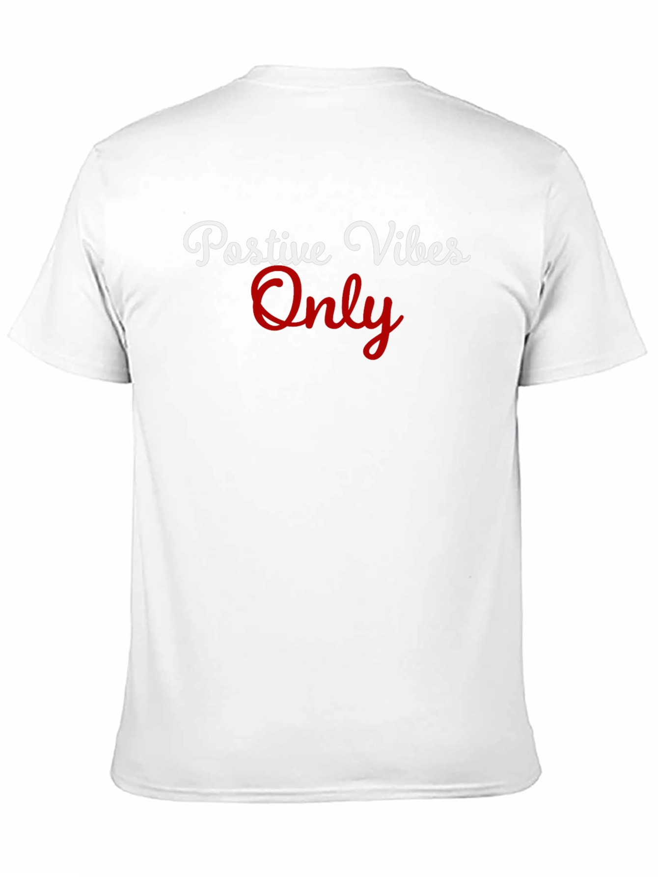 Black Positive Vibes Only Graphic T-Shirt view 11