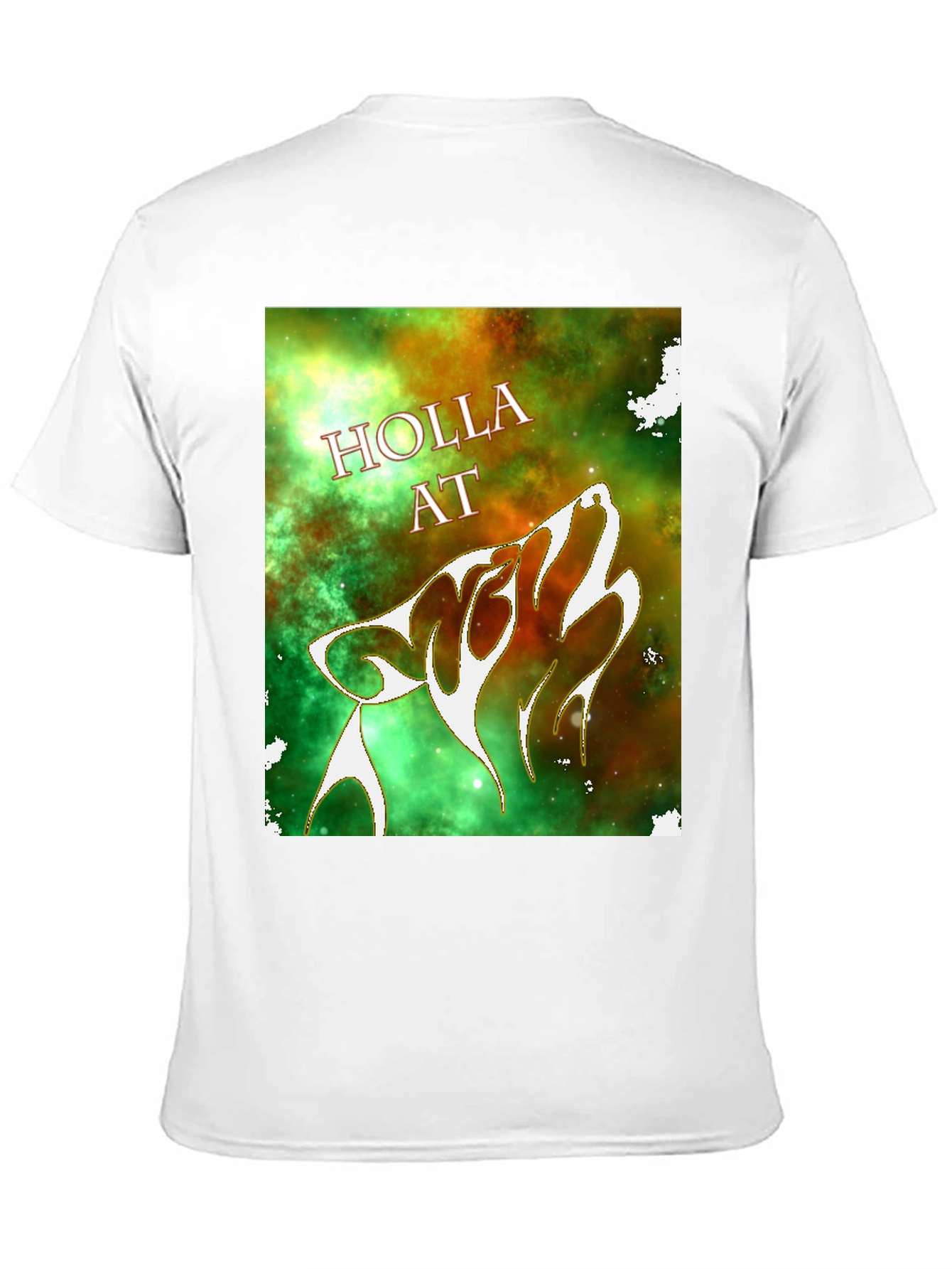 Black Holla At Wolf Graphic T-Shirt - Black view 11