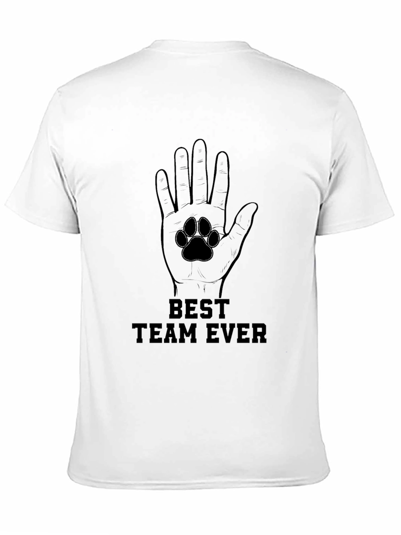 Black Best Team Ever Graphic T-Shirt view 11