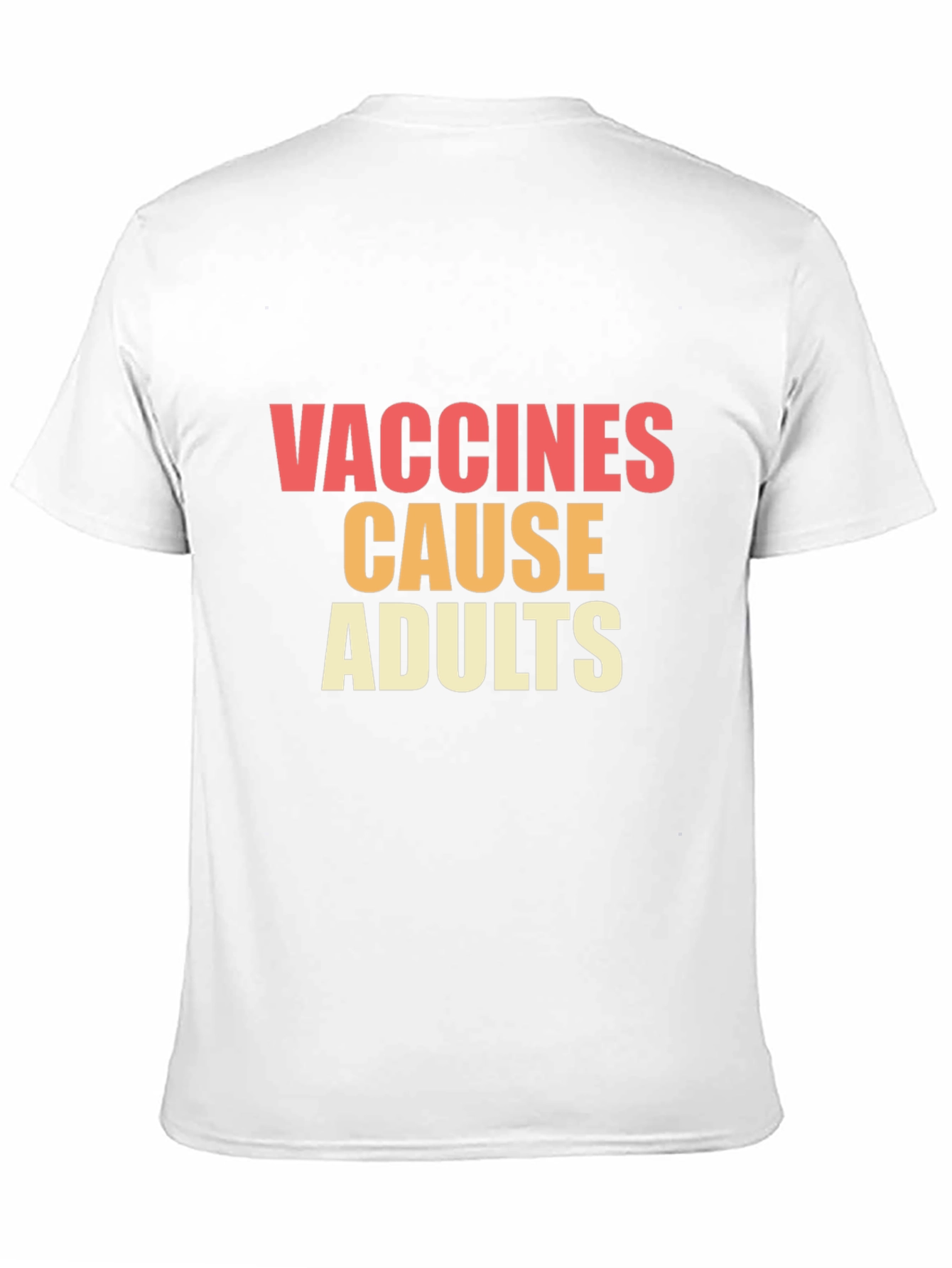 Black Vaccines Cause Adults Graphic Tee view 11
