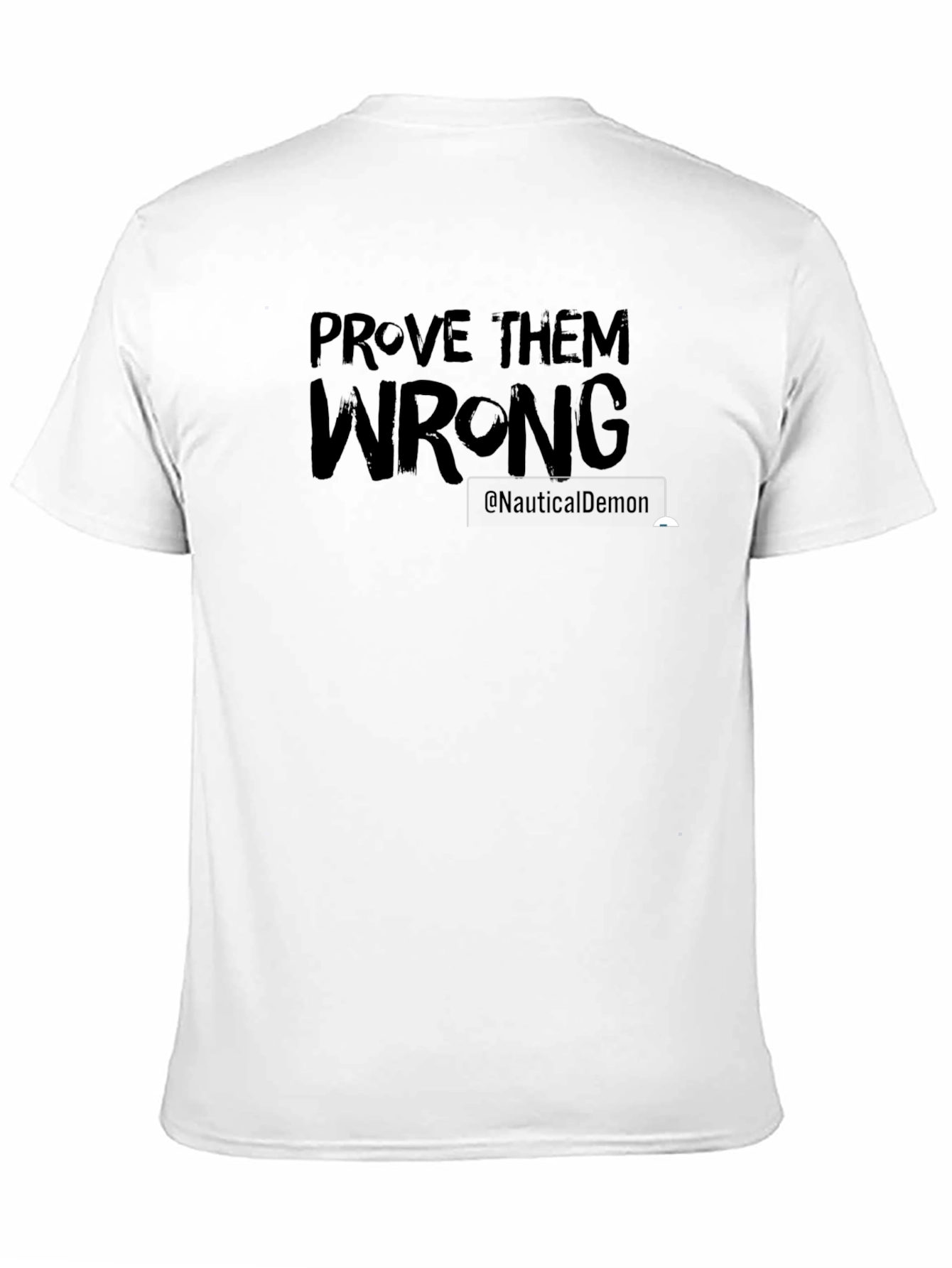 Black Prove Them Wrong Graphic Tee - Mens Casual T-Shirt view 11