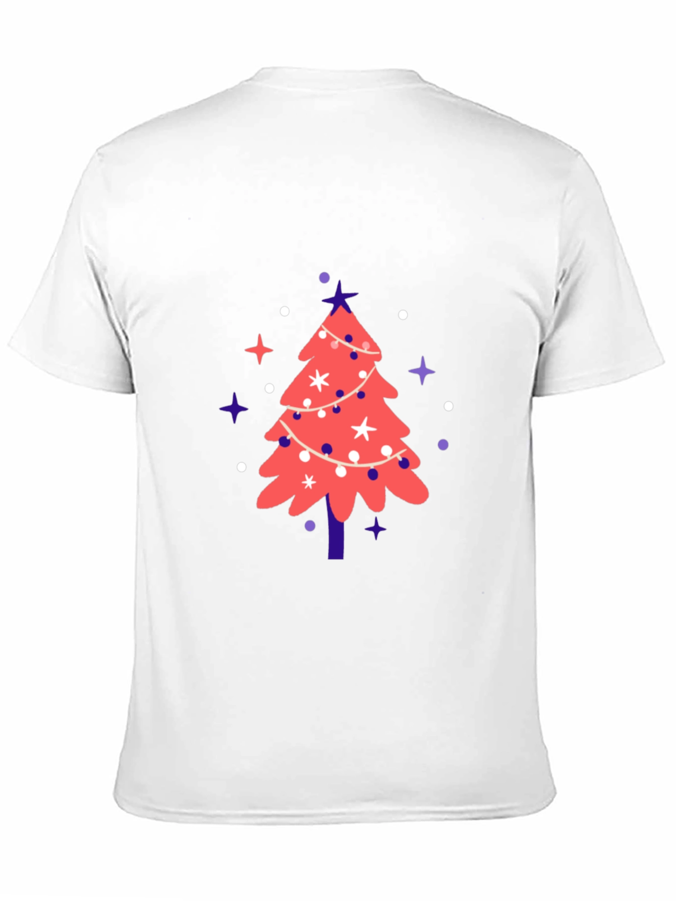 Black Festive Christmas Tree Graphic Tee view 11