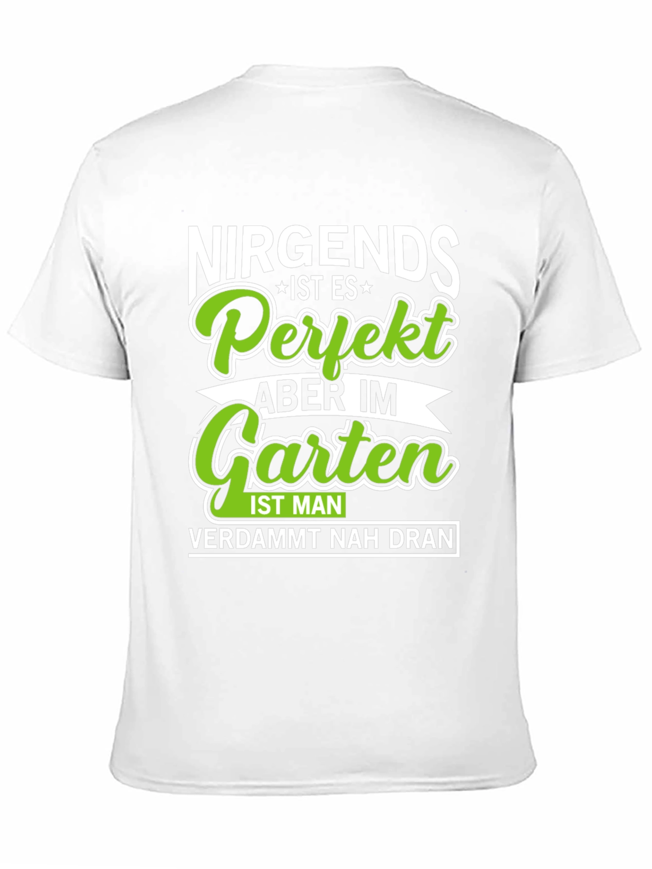 Black Nirgends Perfekt Garten T-Shirt view 11