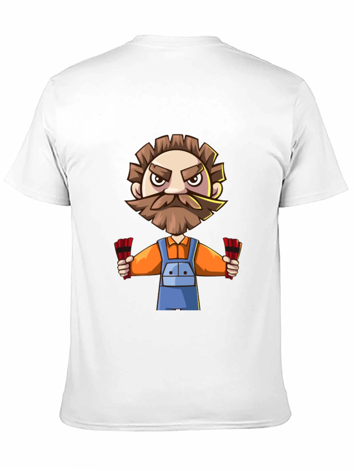 Black Cartoon Miner T-Shirt view 11