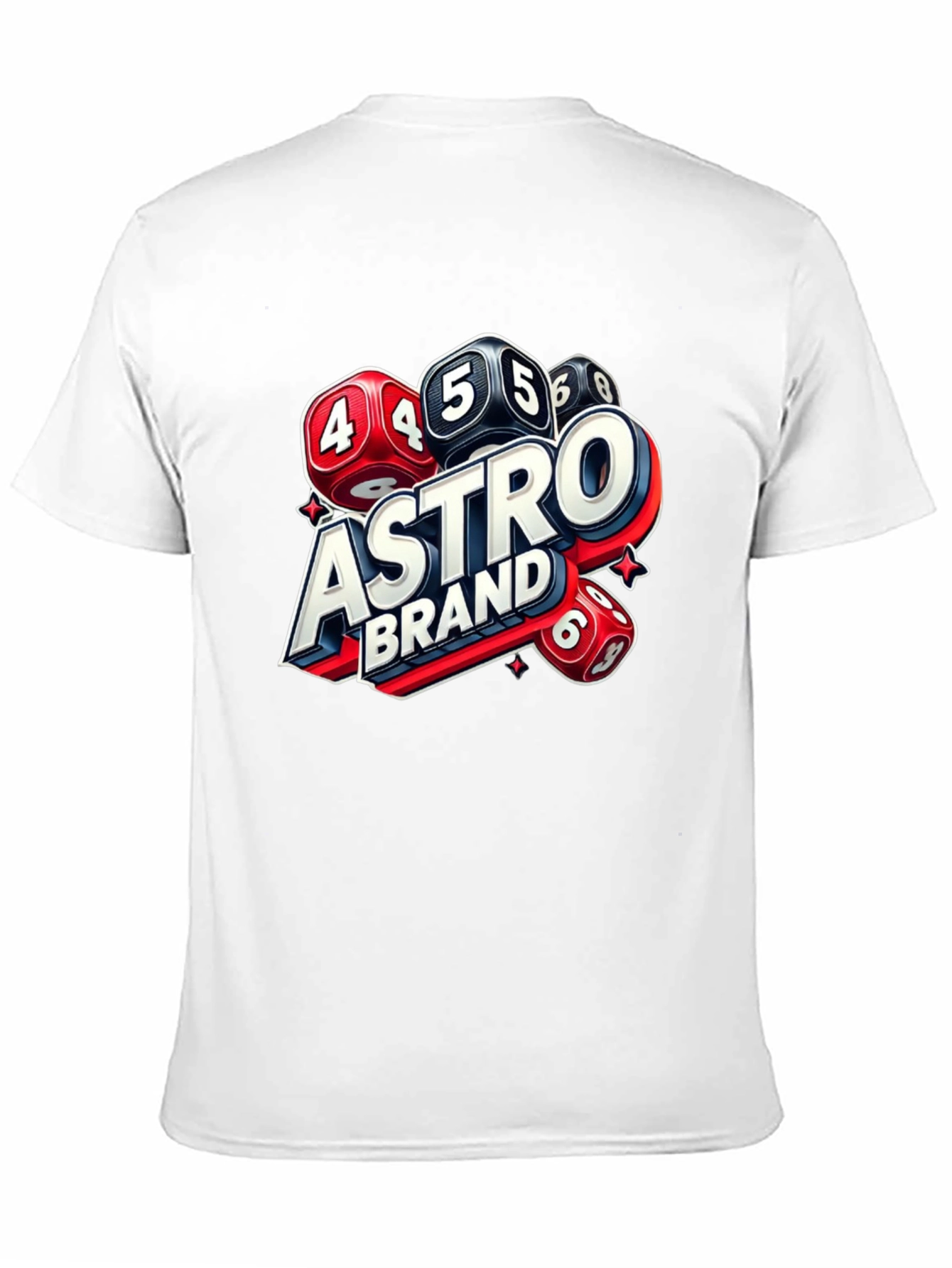 Black Astro Brand Dice Graphic T-Shirt view 11