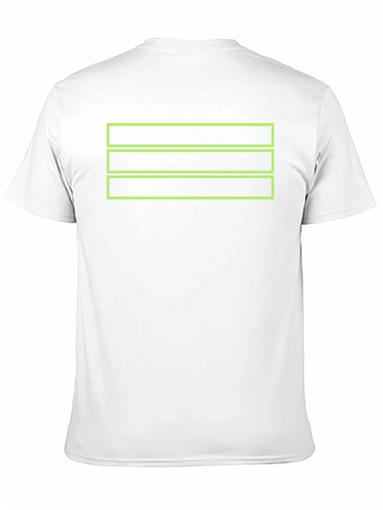 Black Black Tee with Green Box Design view 11