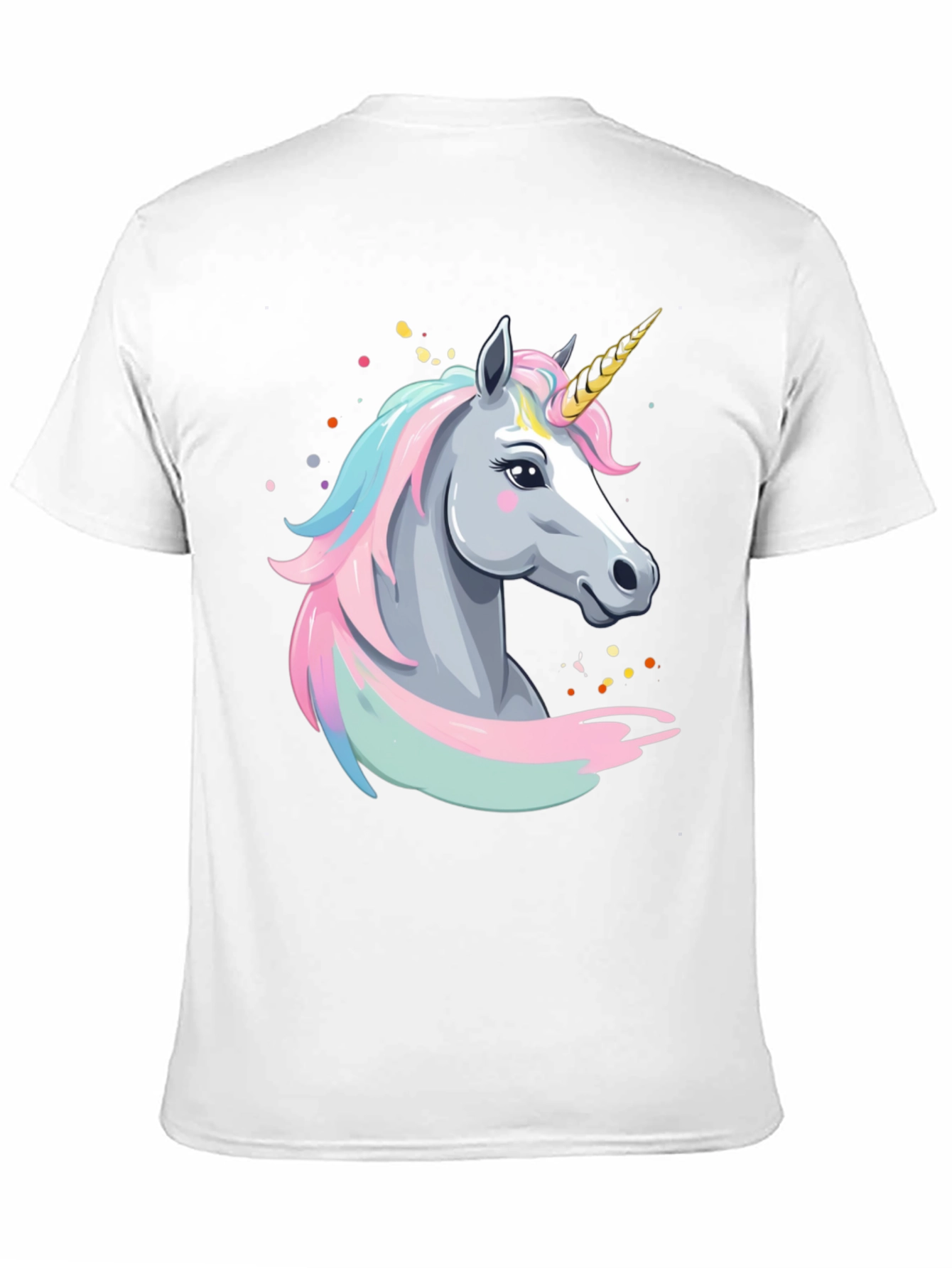Black Unicorn Graphic T-Shirt - Black Cotton Tee view 11