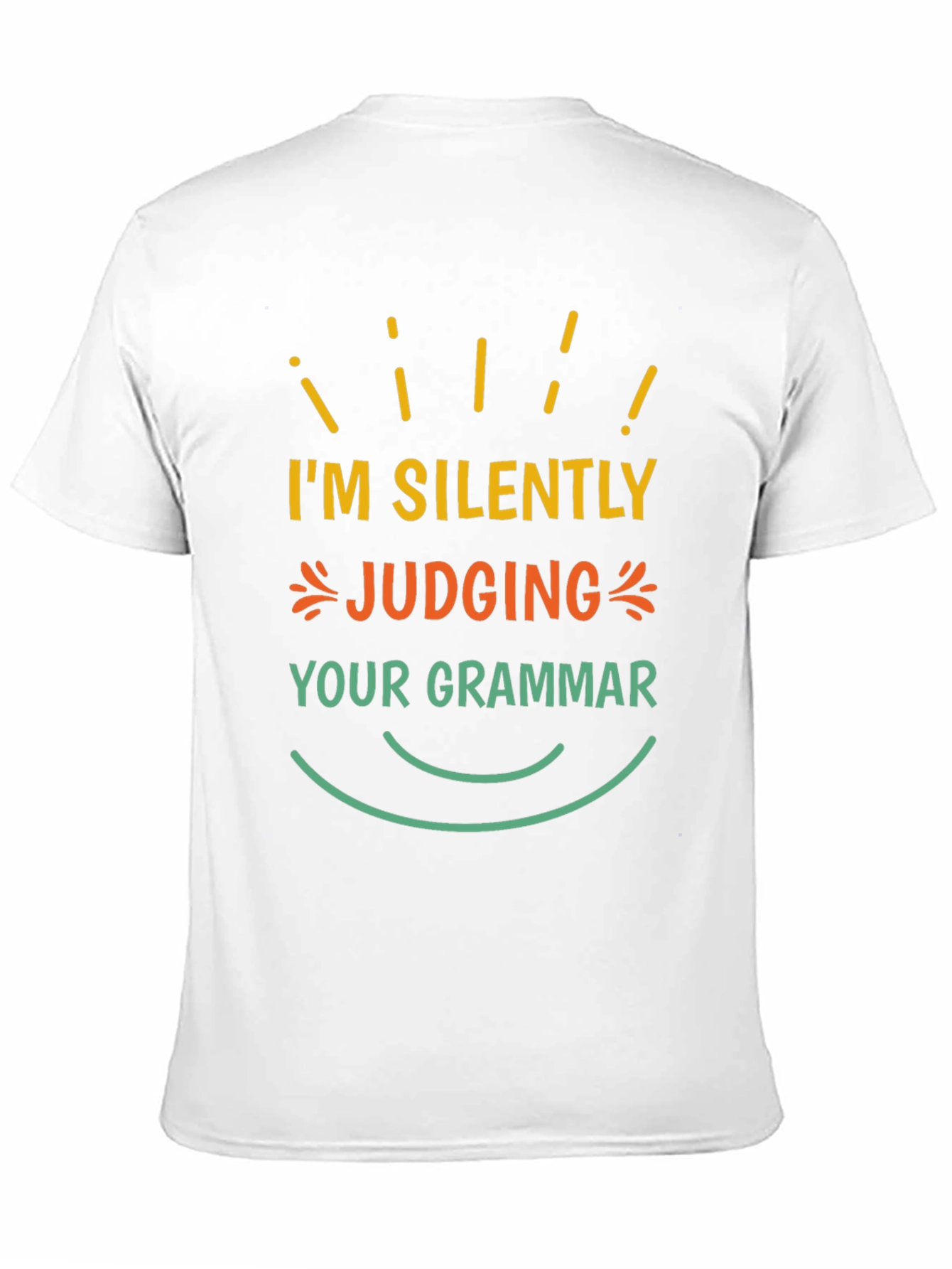 Black Silently Judging Your Grammar T-Shirt view 11