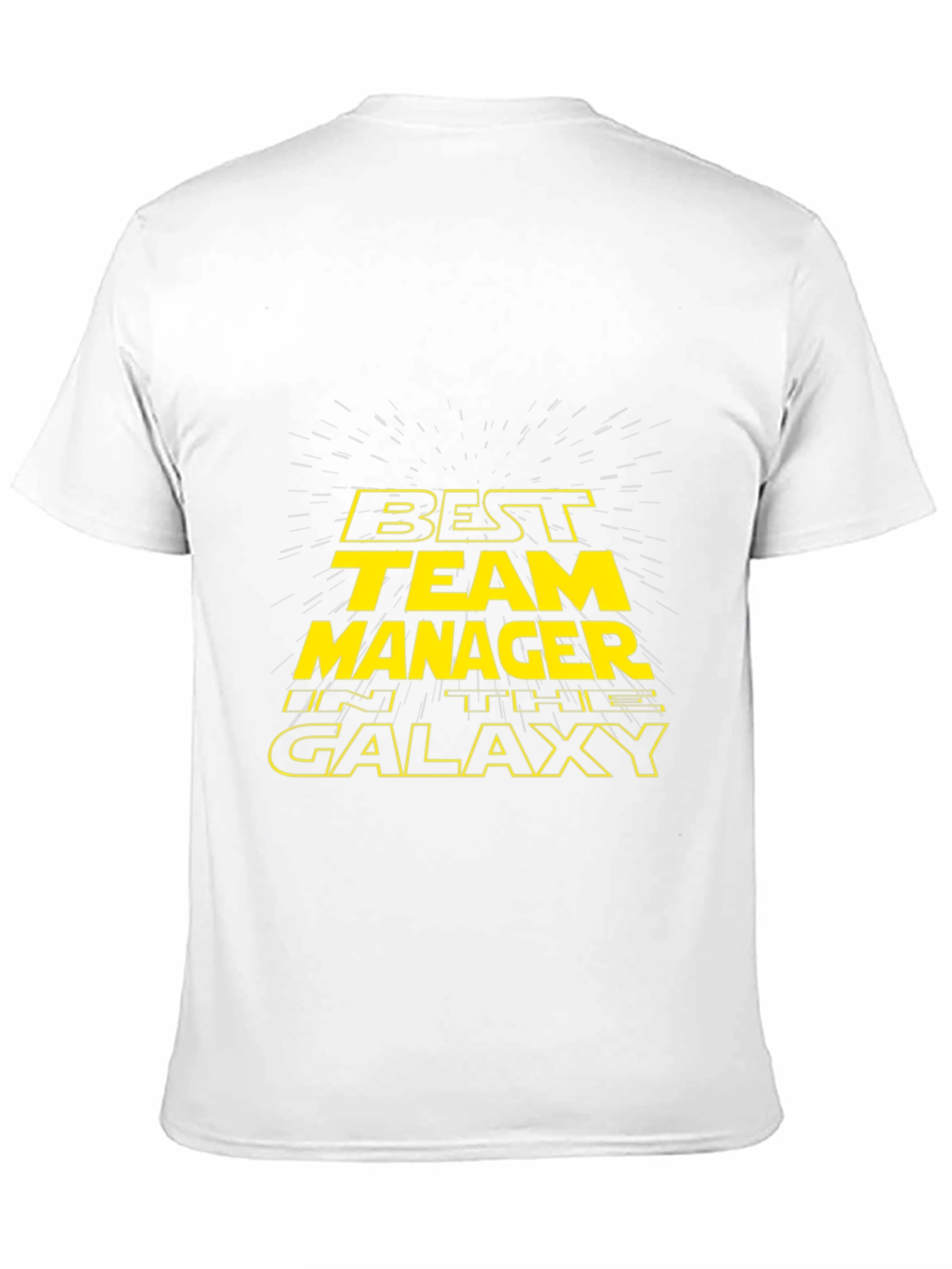 Black Best Team Manager in the Galaxy T-Shirt view 11