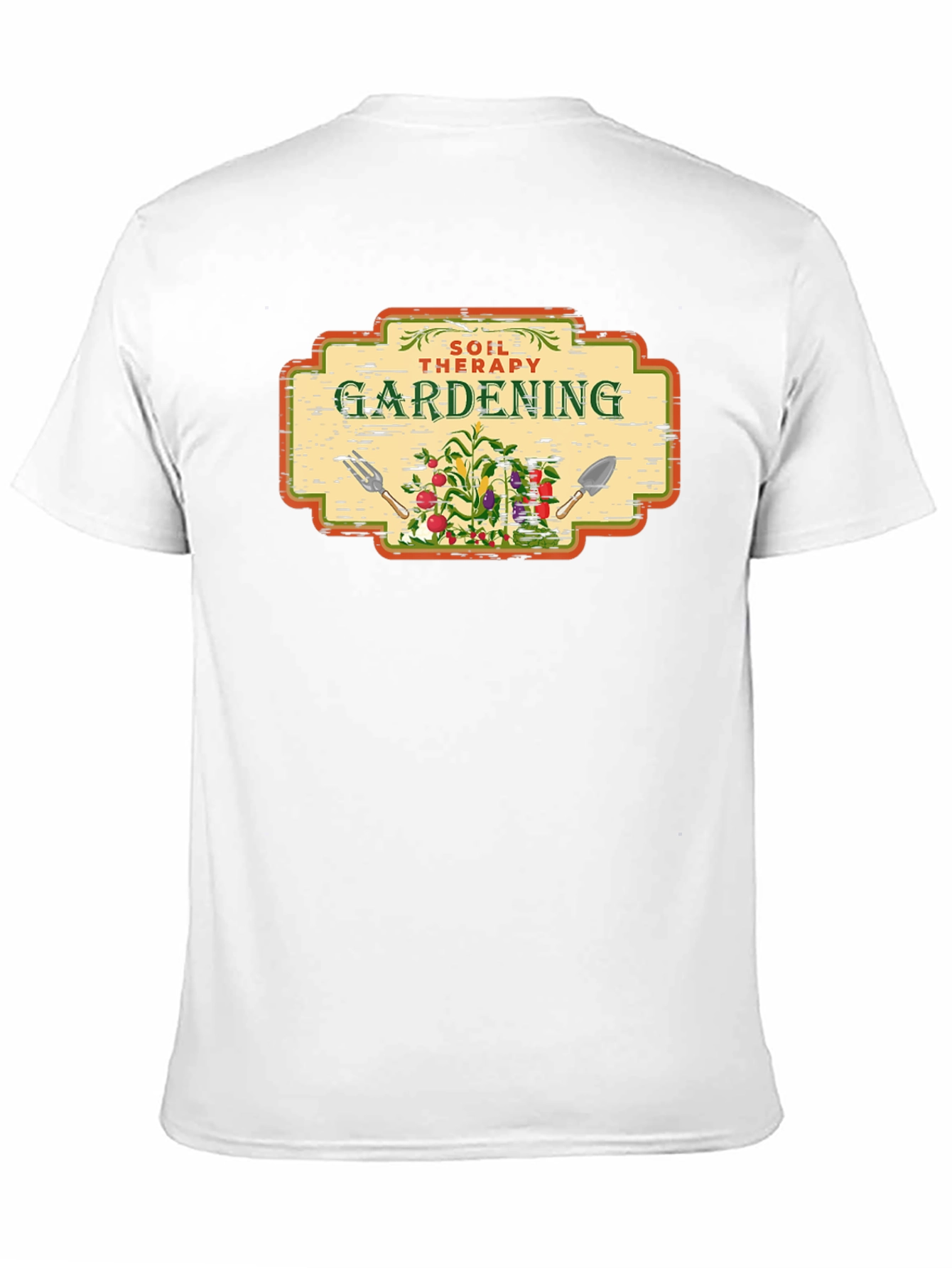 Black Gardening Soil Therapy T-Shirt view 11