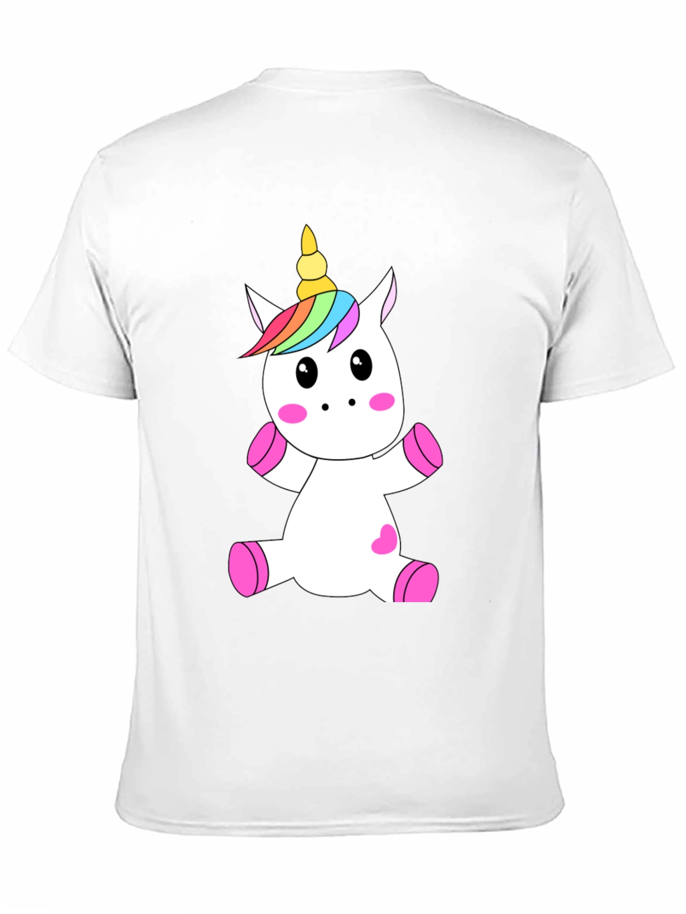 Black Unicorn Graphic Black T-Shirt - Cute Cartoon Design view 11