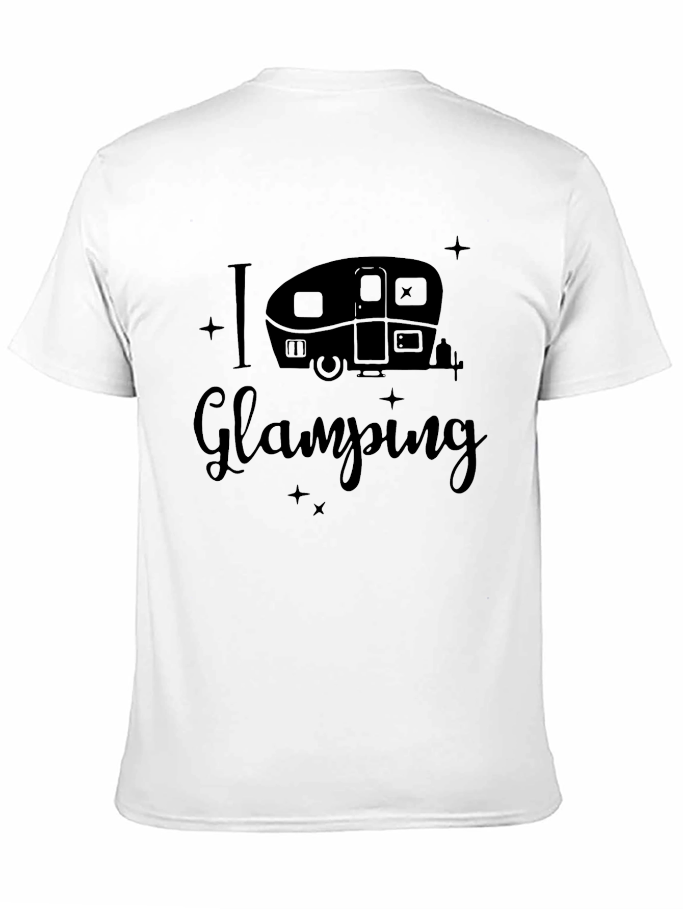Black I Heart Glamping Black T-Shirt view 11