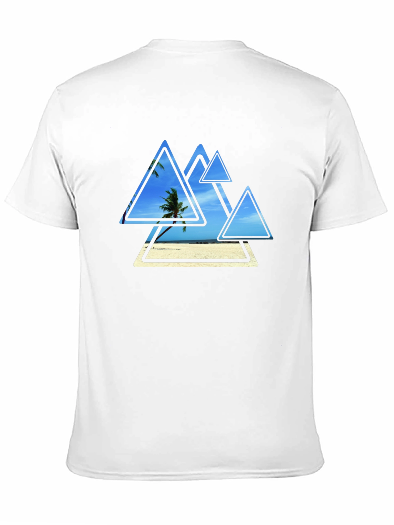 Black Tropical Triangle T-Shirt view 11