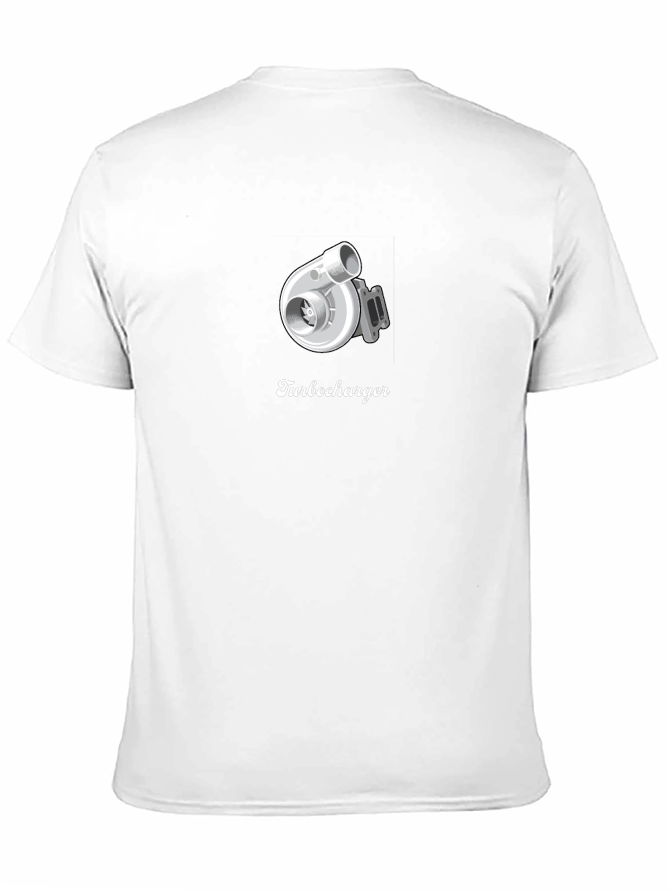 Black Turbocharger Graphic T-Shirt - Cool Automotive Design view 11