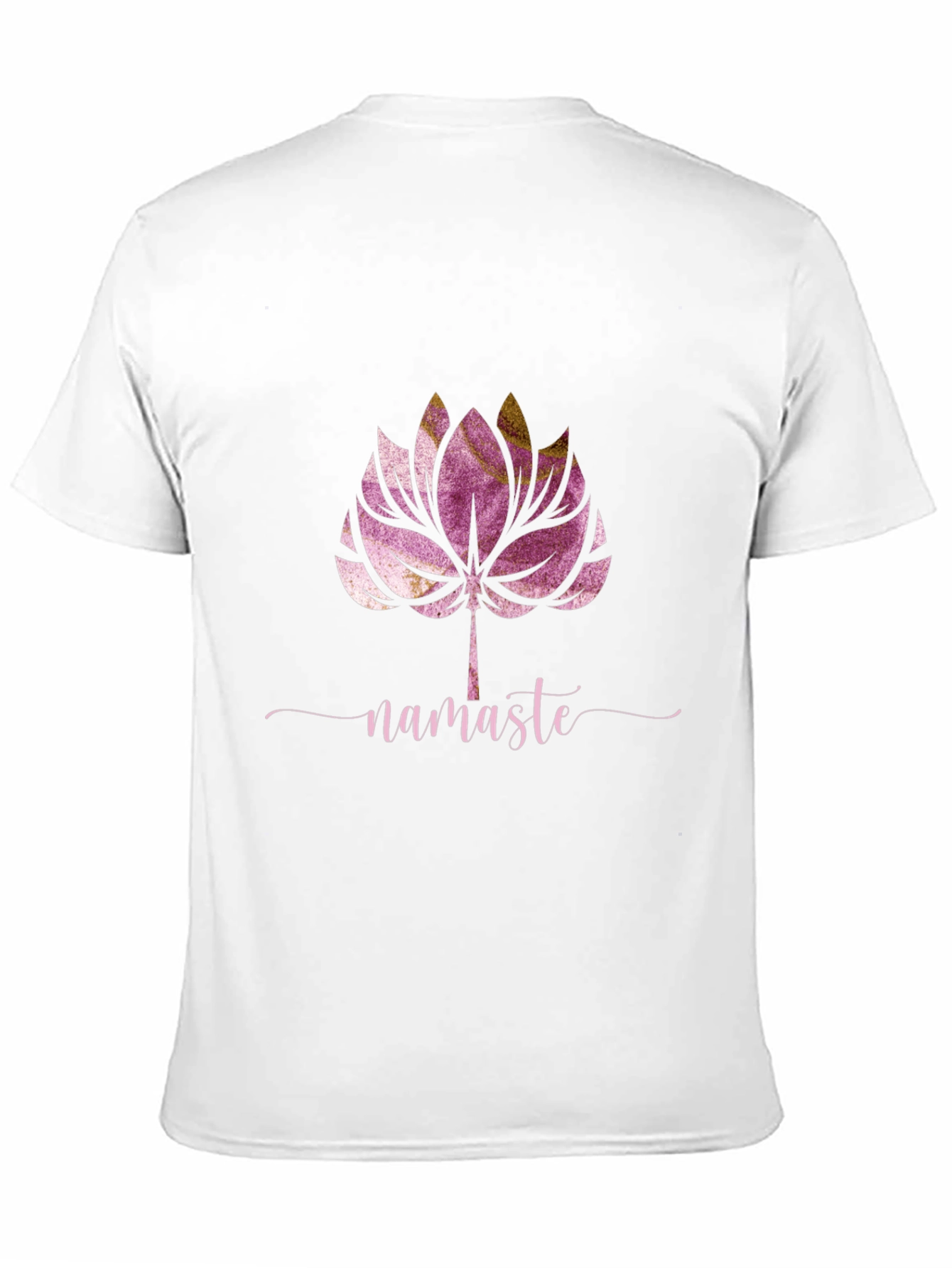 Black Namaste Lotus Graphic Tee - Yoga Inspired Design view 11