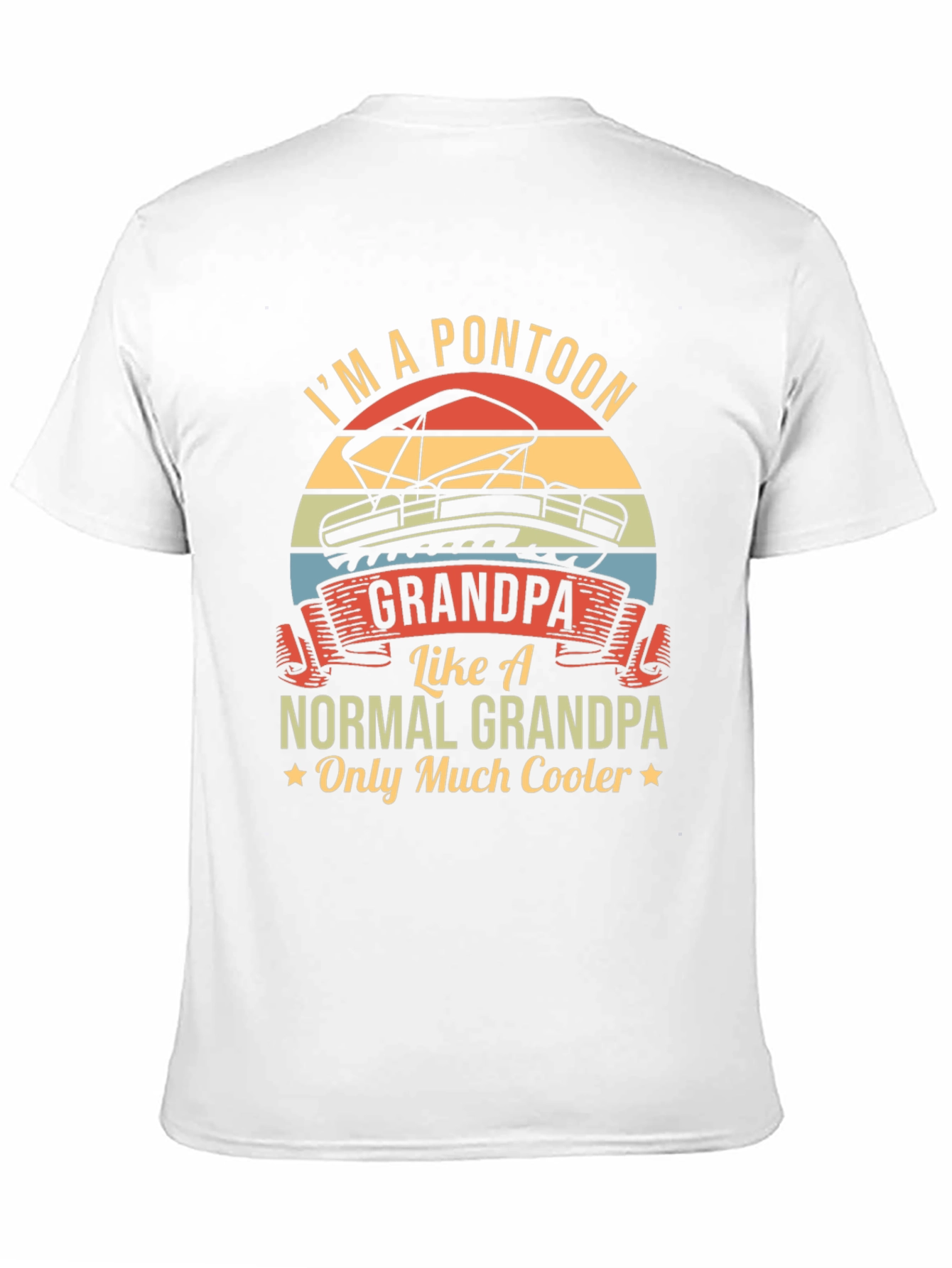 Black I'm A Pontoon Grandpa T-Shirt view 11