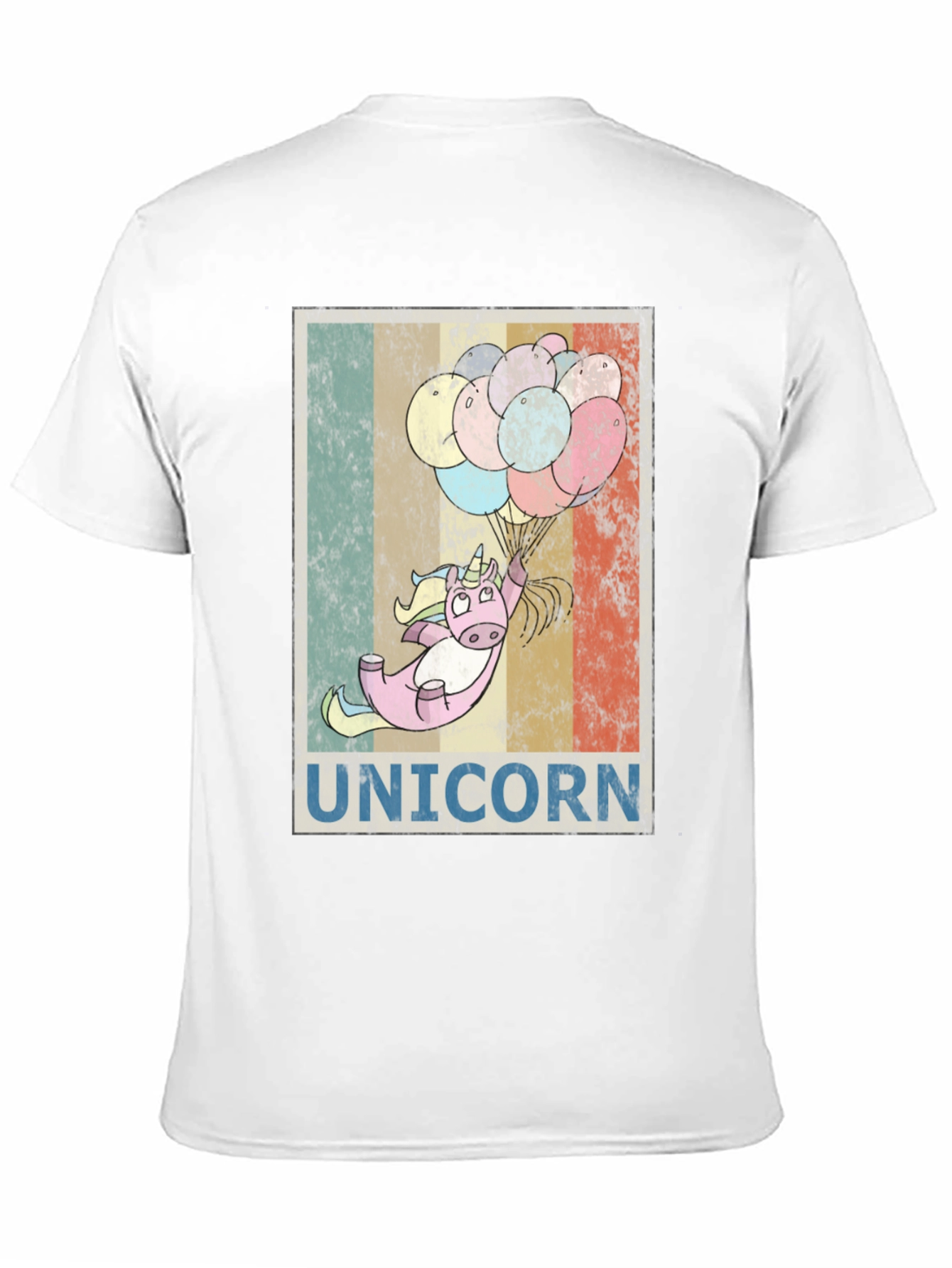 Black Unicorn Balloons Graphic Tee - Black Cotton Blend view 11
