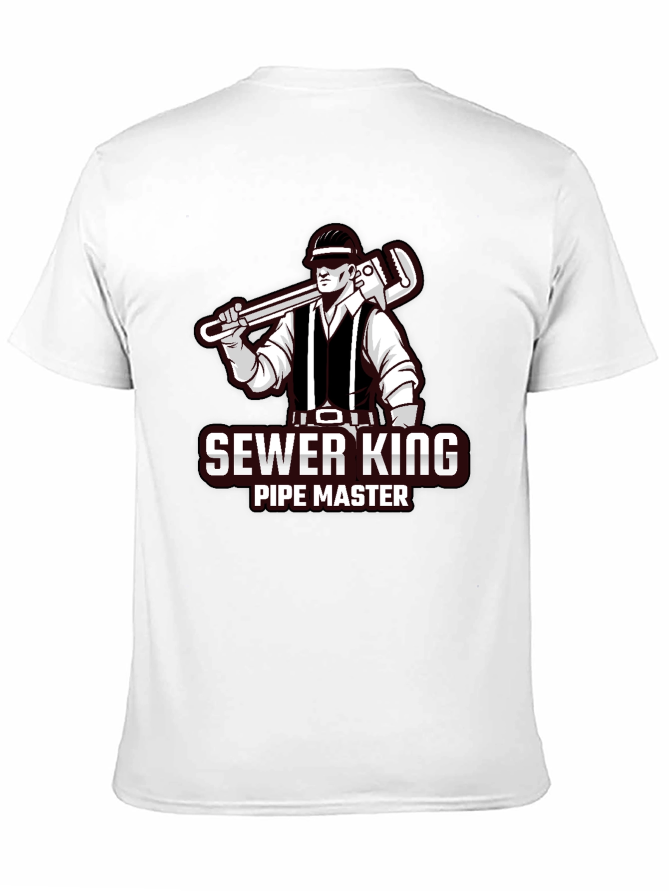 Black Sewer King Pipe Master Graphic Tee view 11