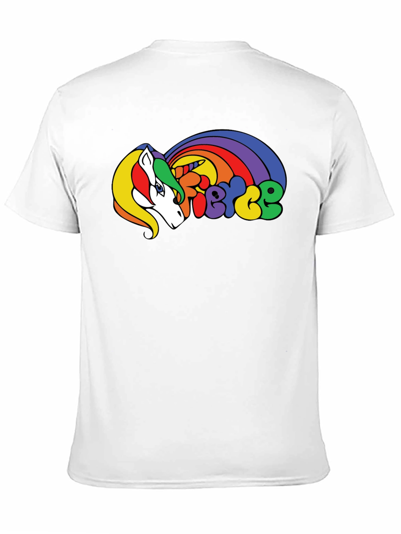 Black Fierce Unicorn Graphic T-Shirt - Black view 11