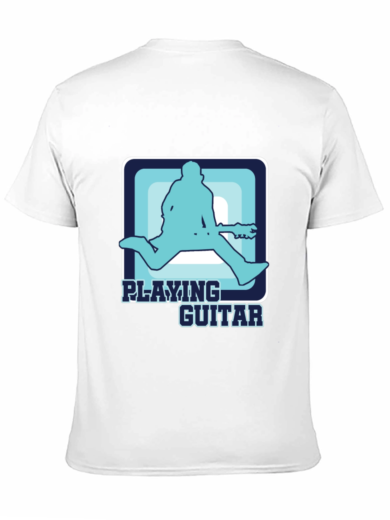 Black Playing Guitar T-Shirt Cool Graphic Musician Tee view 11