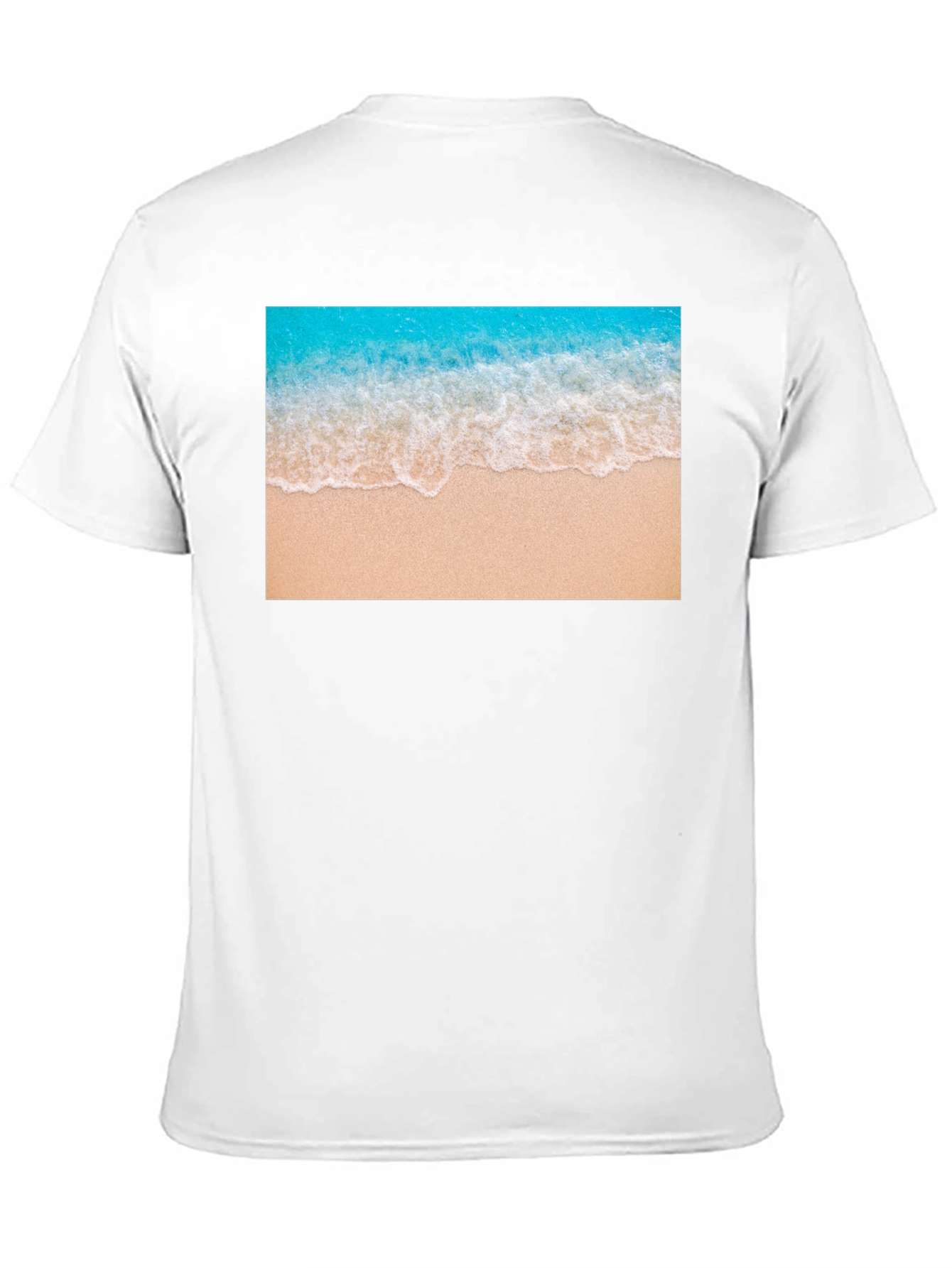 Black Beach Wave Graphic Black T-Shirt view 11
