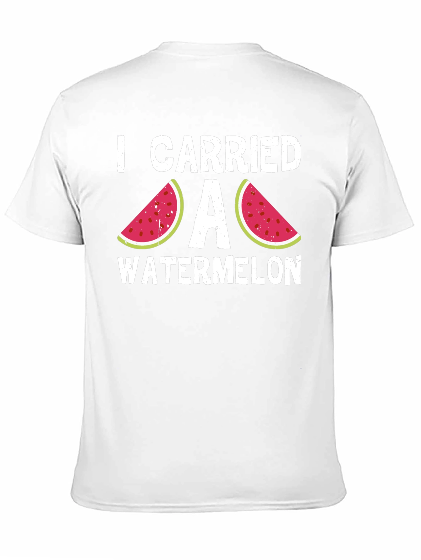 Black I Carried a Watermelon Funny Graphic Tee view 11