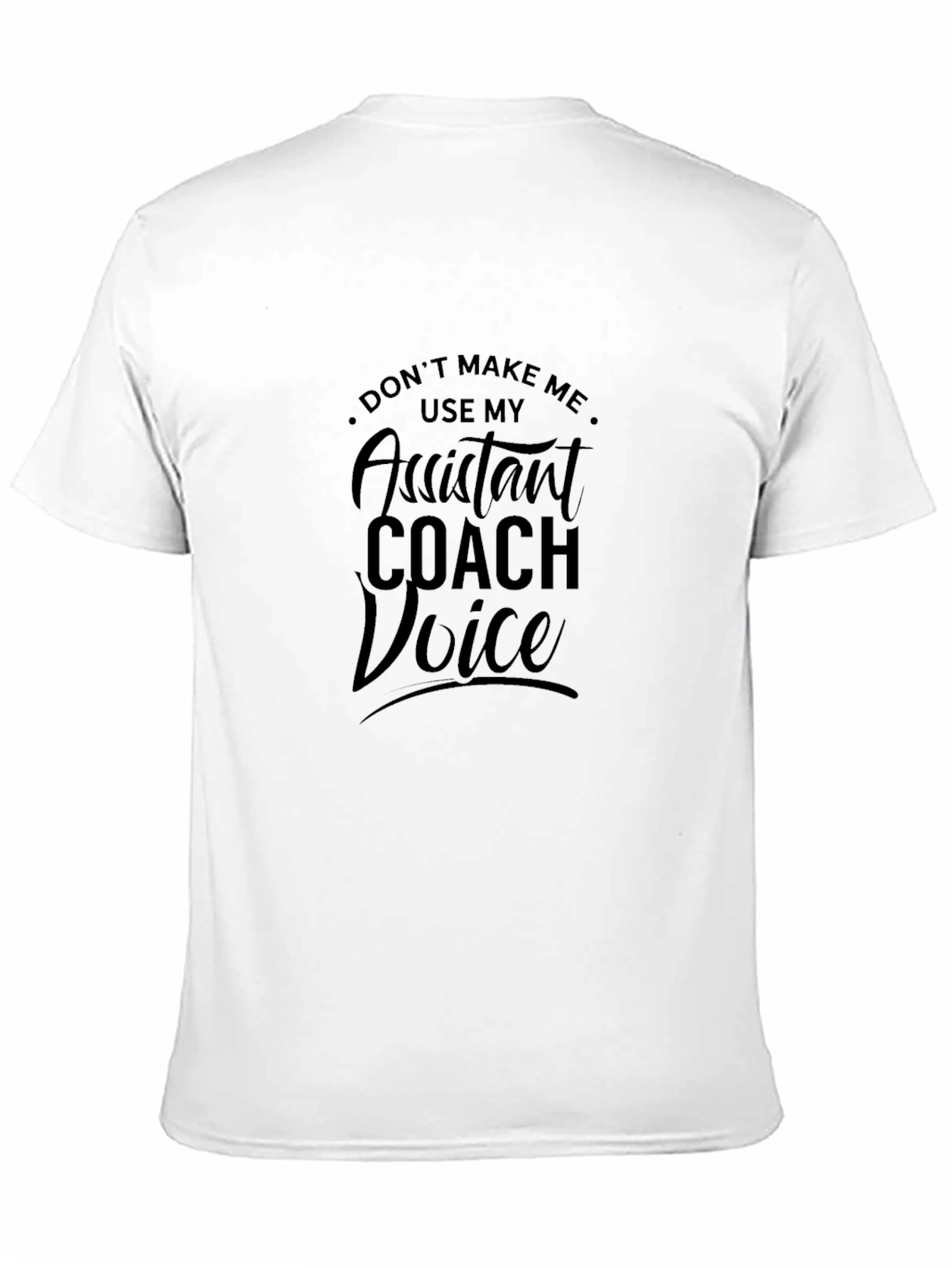 Black Assistant Coach Voice Black T-Shirt view 11