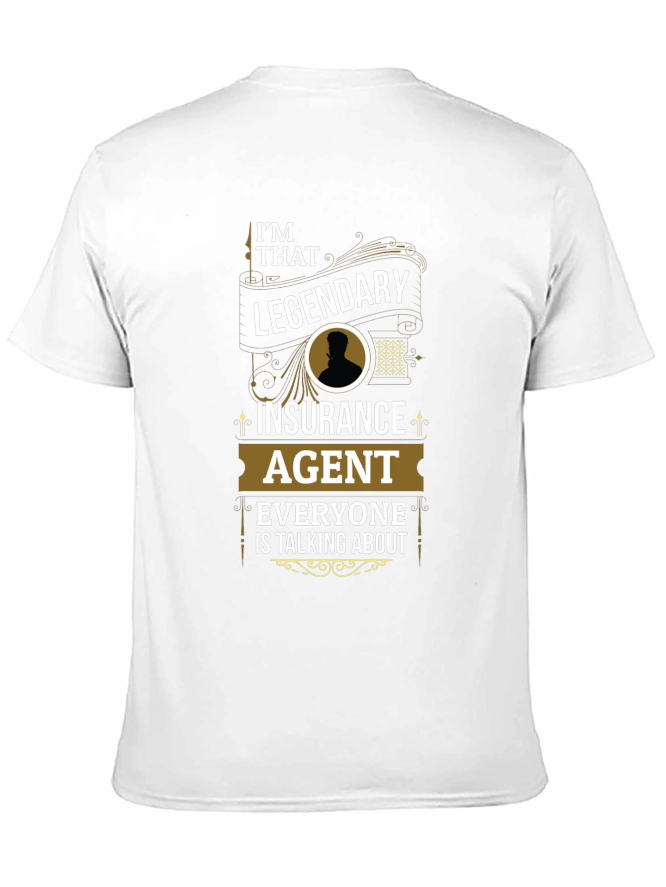 Black Legendary Insurance Agent T-Shirt - Bold Graphic Tee view 11