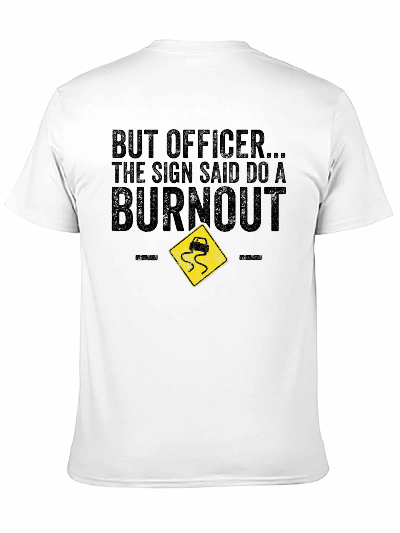Black But Officer Burnout Graphic Tee view 11