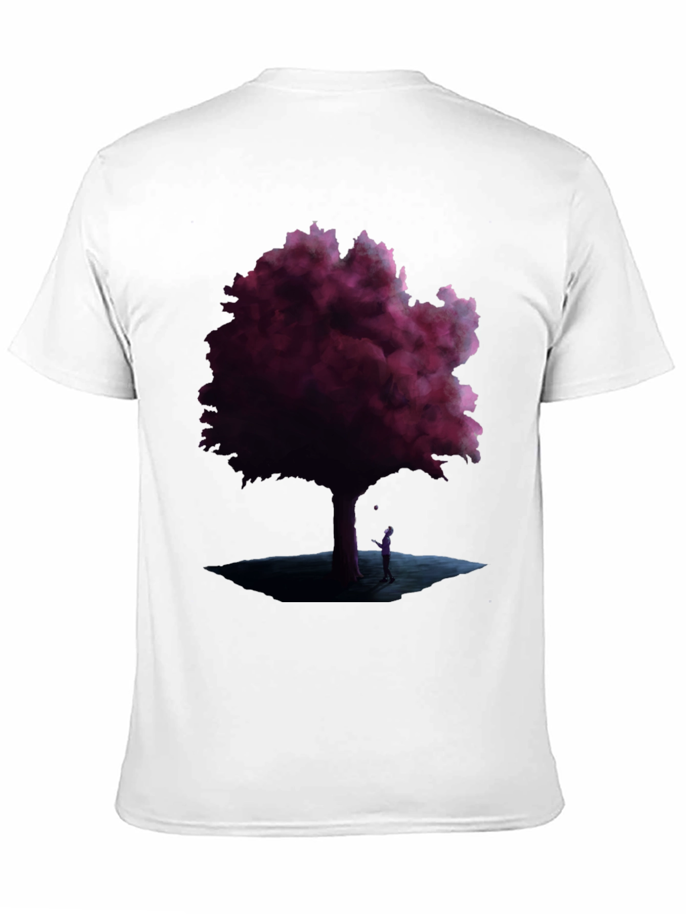 Mystic Tree Graphic Tee - Black Cotton Blend - 11