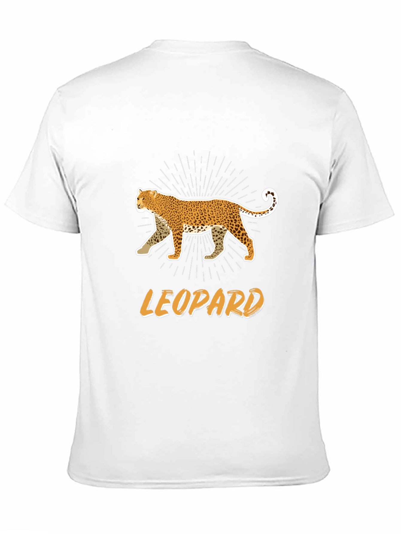 Black Leopard Graphic T-Shirt - Black Cotton Tee view 11