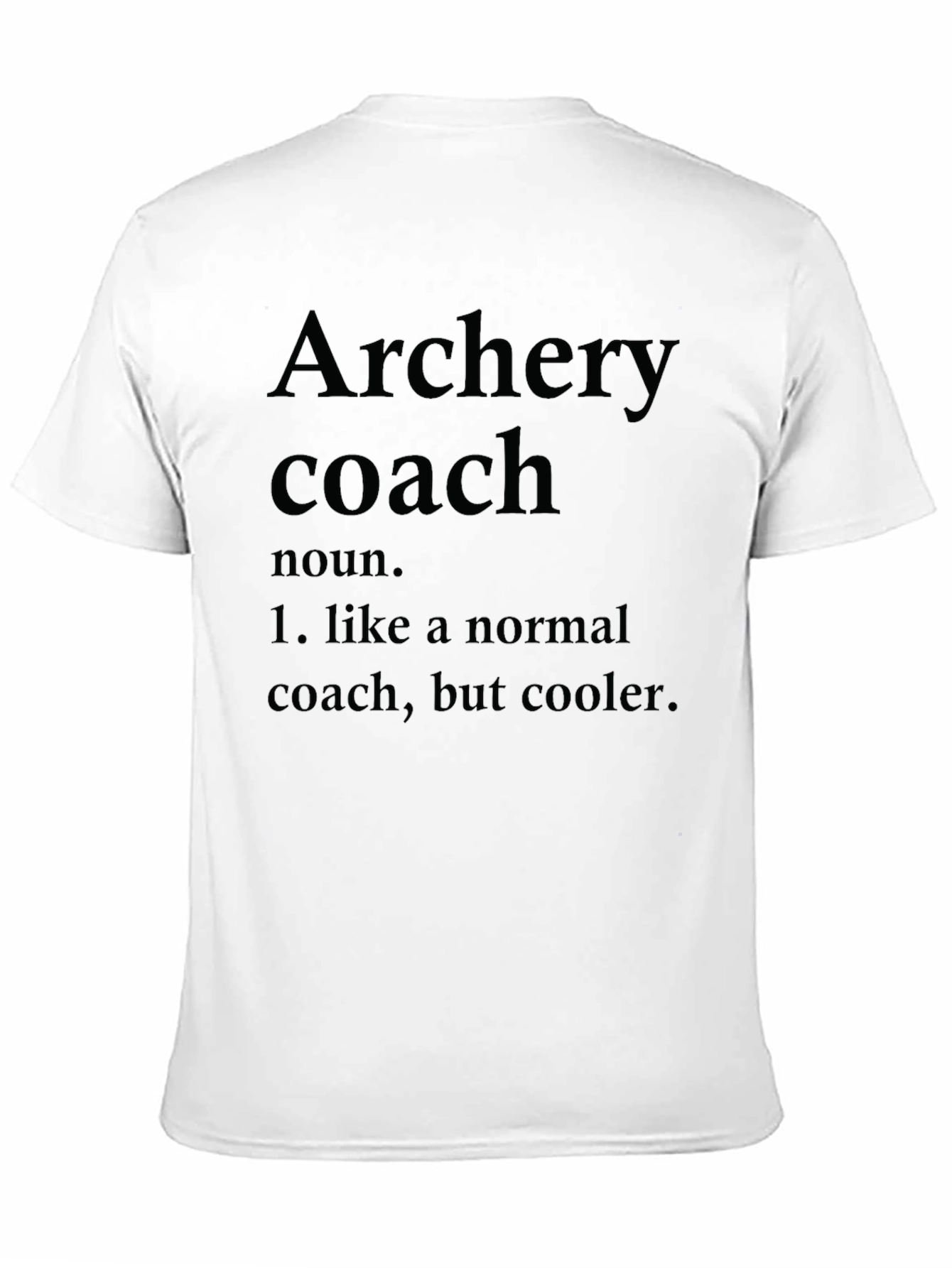 Black Archery Coach T-Shirt - Cool Definition Graphic Tee view 11