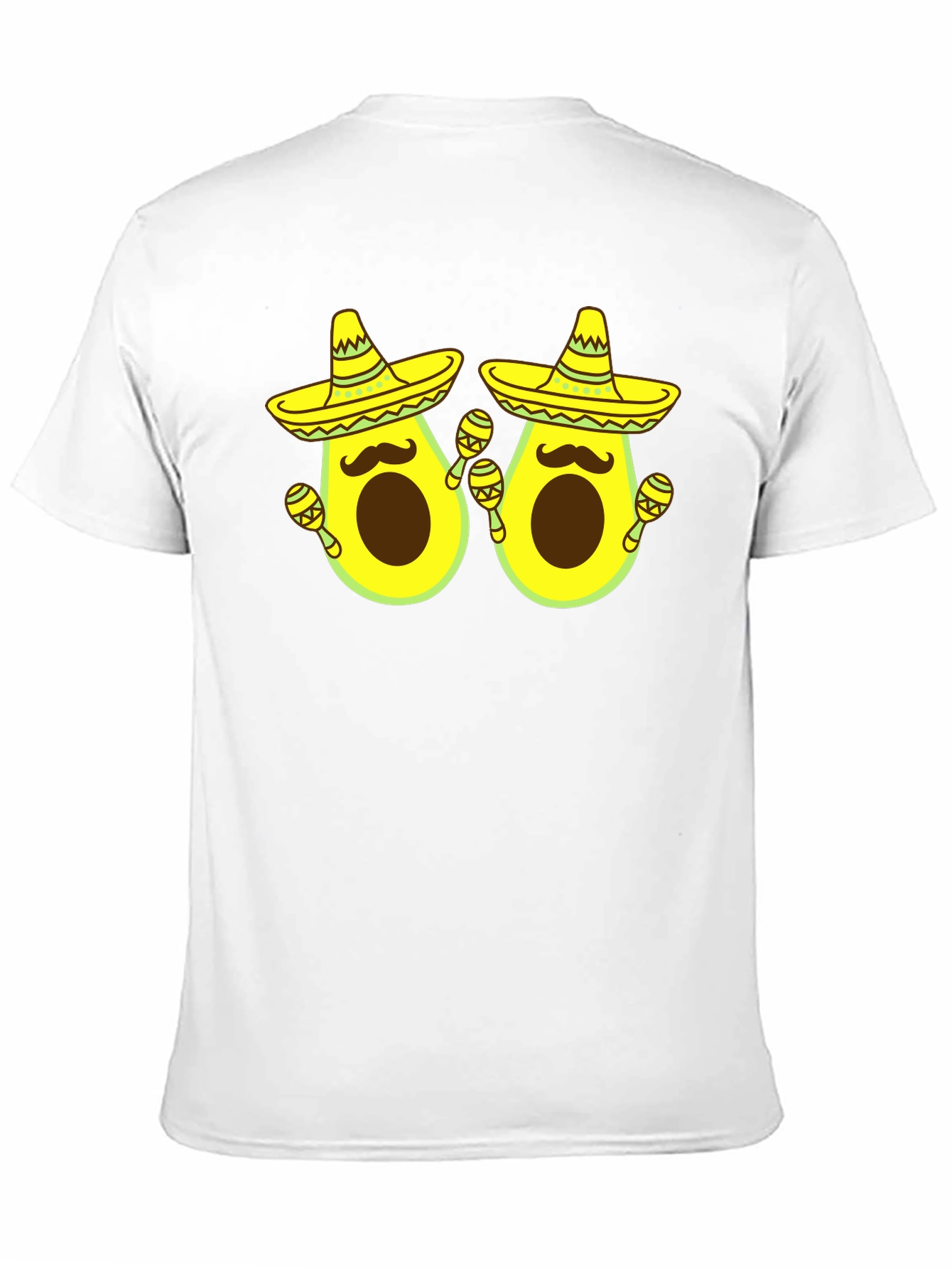 Black Funny Avocado Fiesta T-Shirt view 11