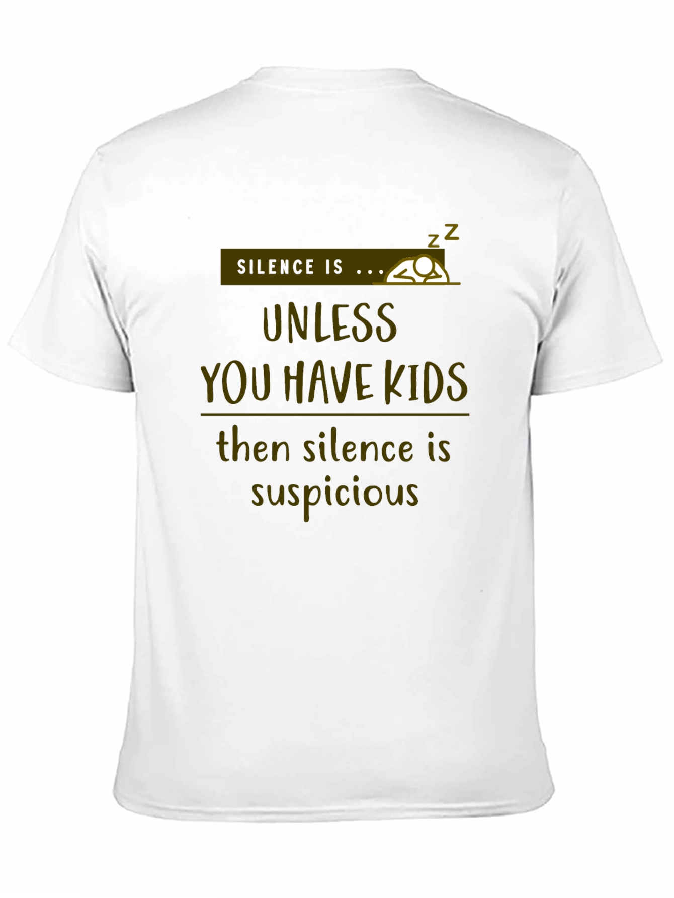 Black Silence Is Suspicious Men's T-Shirt - Funny Dad Tee view 11