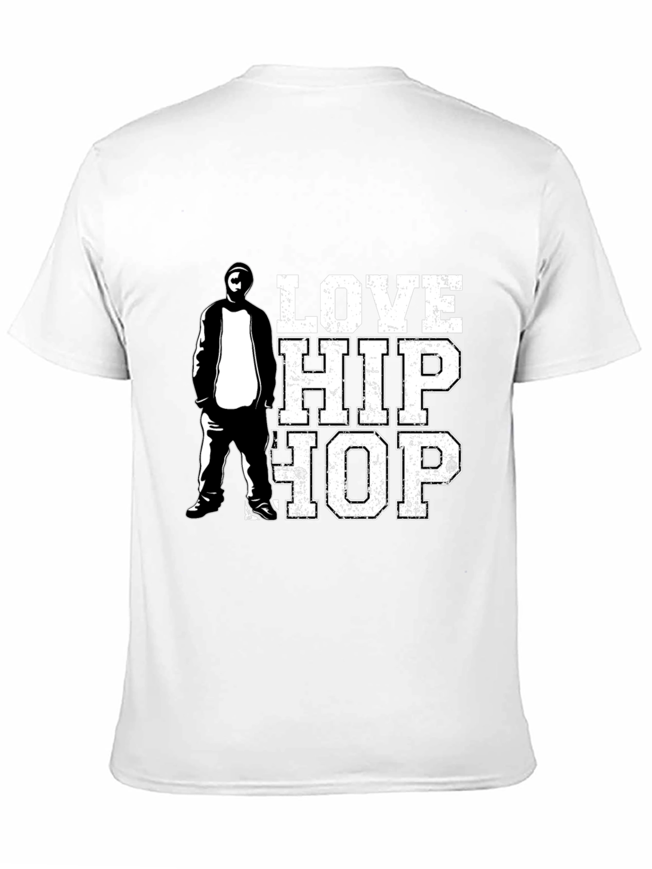 Black Love Hip Hop Graphic T-Shirt, Black view 11