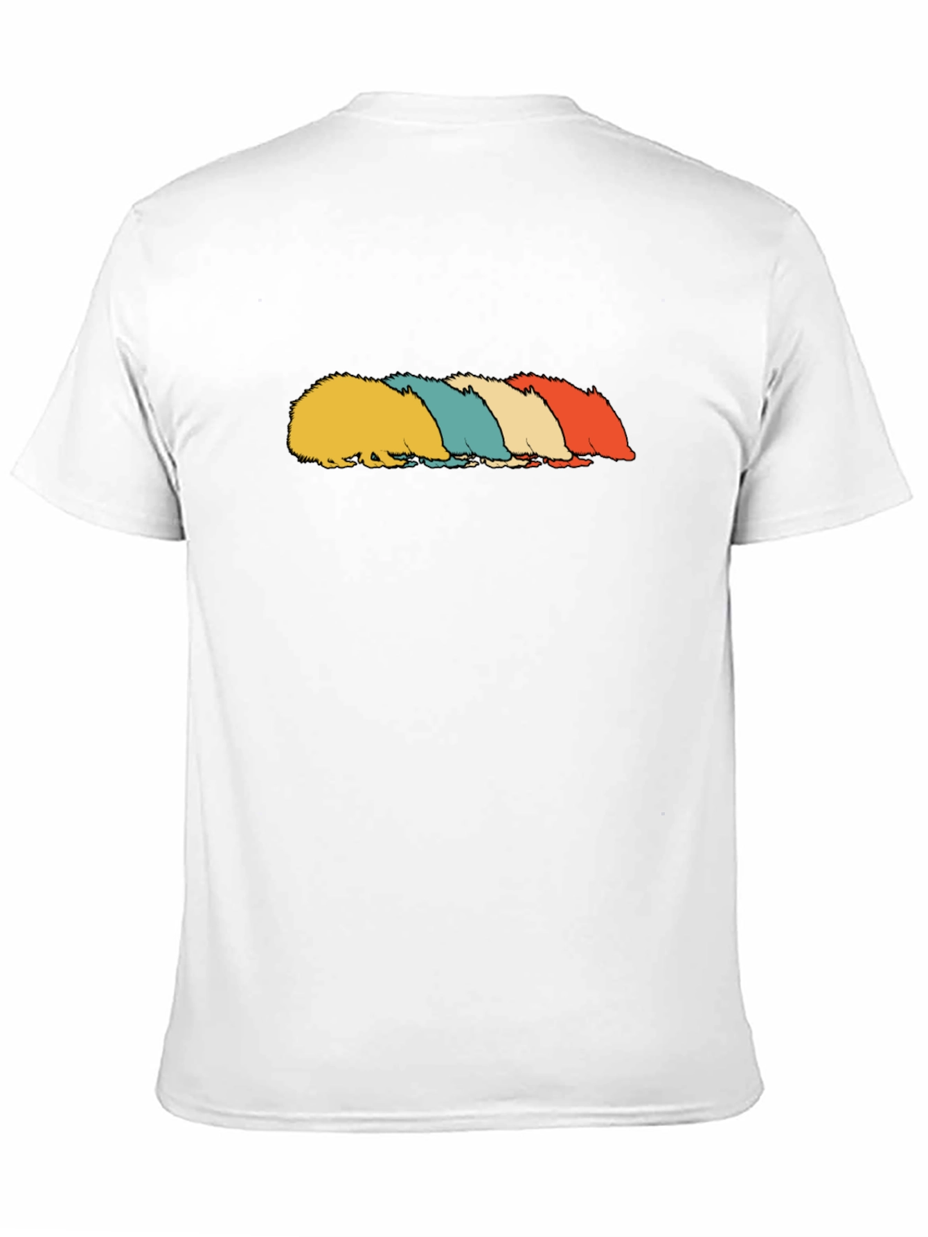 Black Retro Hedgehog T-Shirt - Black Tee view 11